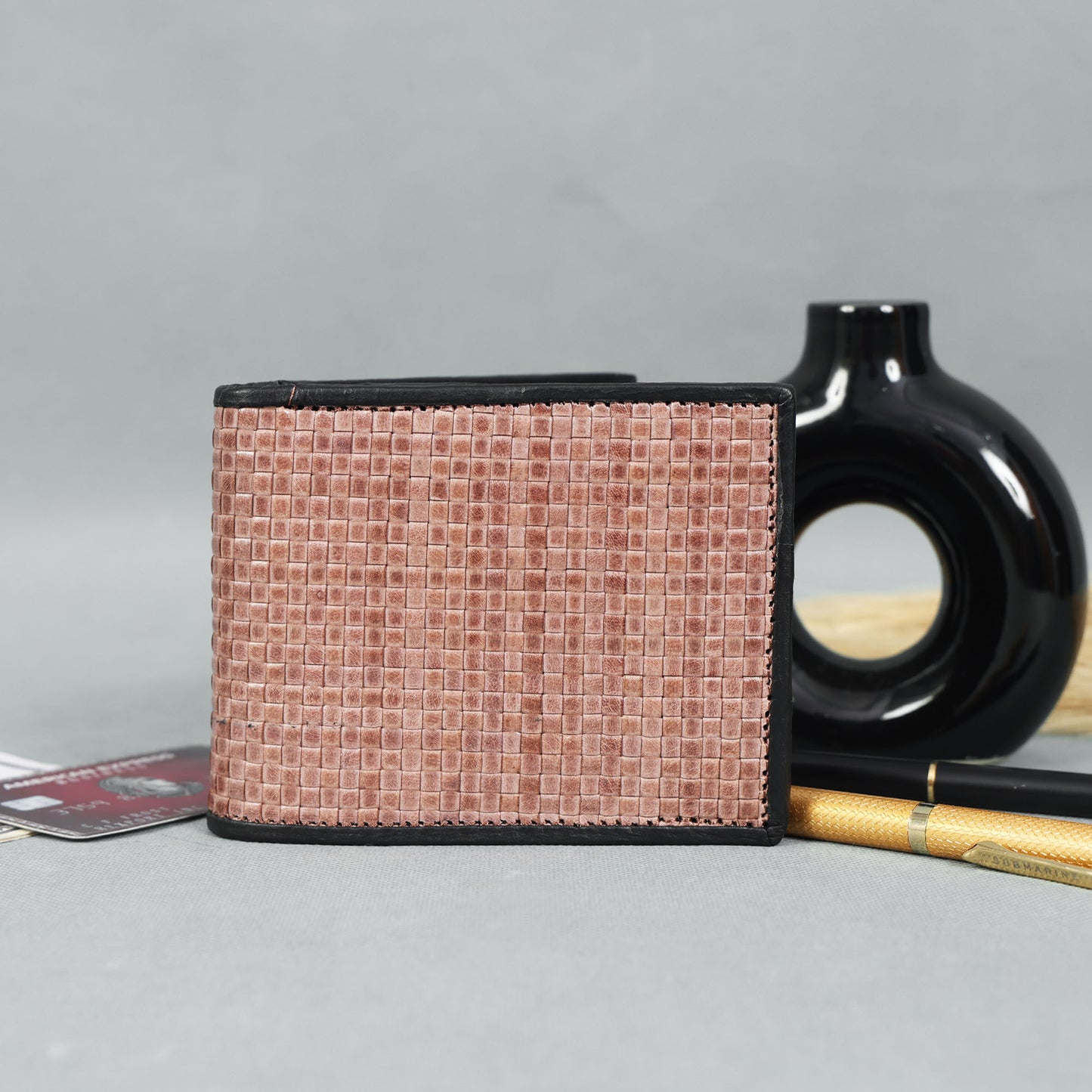 Durable Grey Webbing Wallet  Minimalist, Lightweight & Stylish.LA-1425