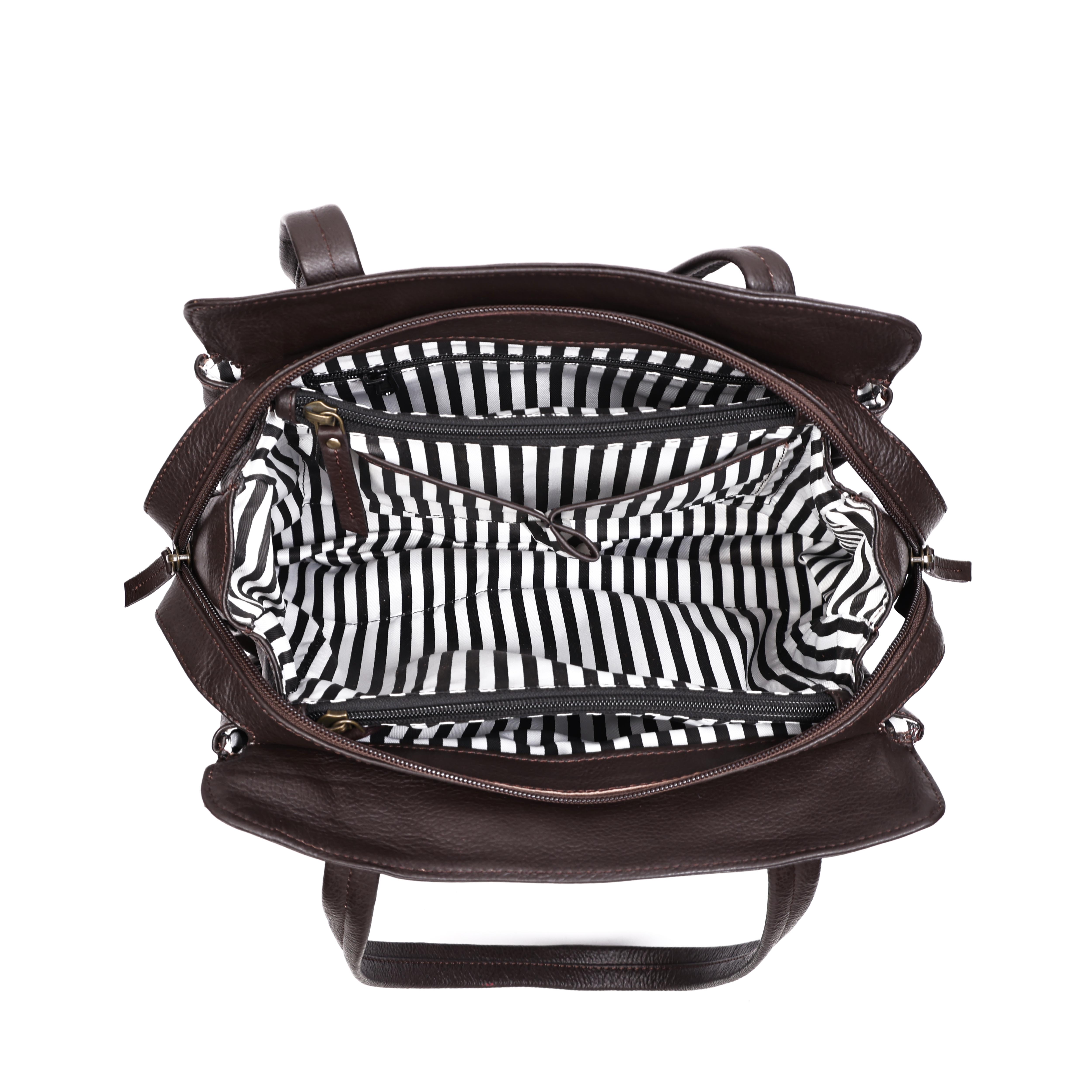 Elegant NDM Soft Leather Tote Bag Luxurious, Spacious, and Versatile. Art:-BG-1609