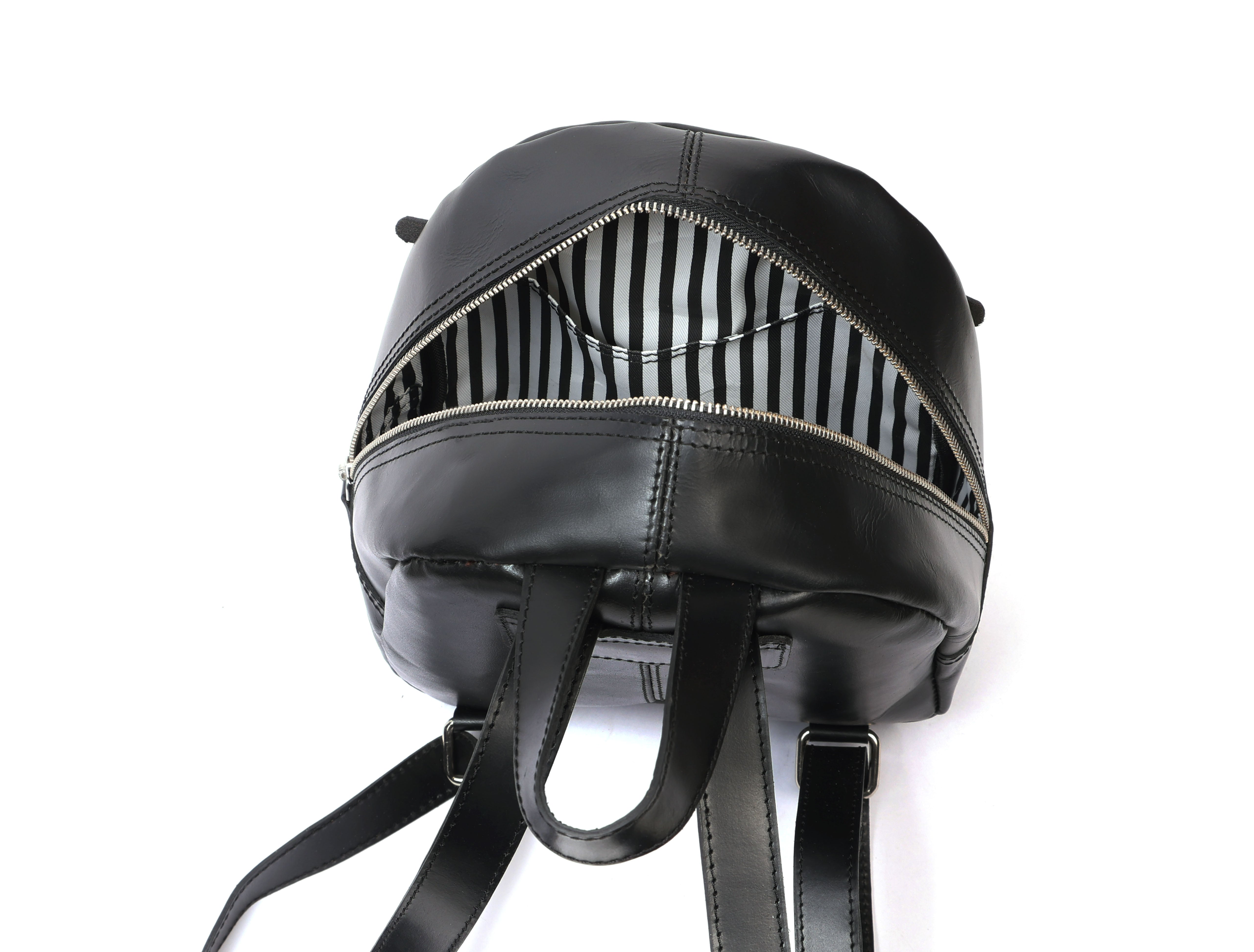 Premium Genuine Leather Backpack for Women | Minimal Structured Design with Front Zip Pocket