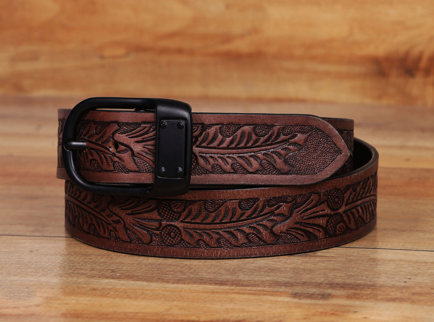 Artisanal Elegance: Hand-Carved Leather Belts for Timeless Appeal Art: LB-812