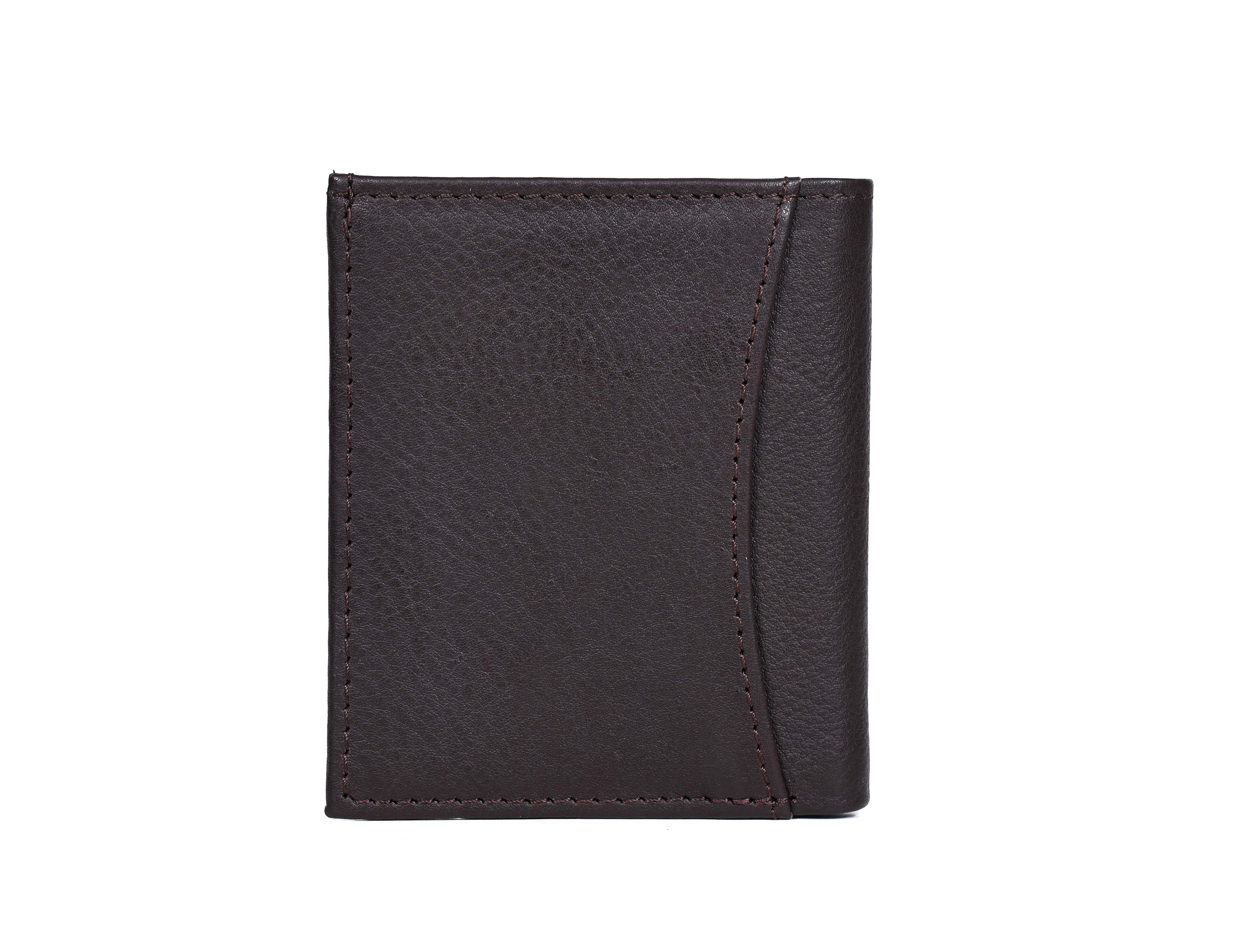 Premium Genuine Leather Wallet with ID Window & Multi Card Slots Slim & Stylish