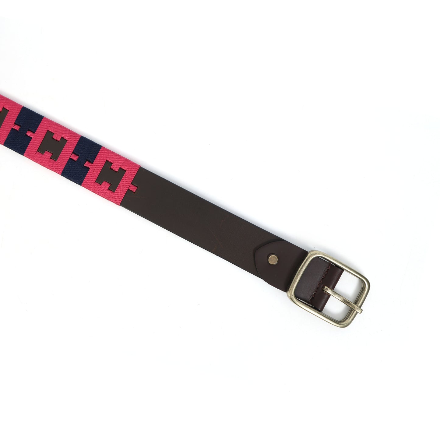 Premium New Designer Polo Brown Leather Belt with Polo Keyring. LB-861