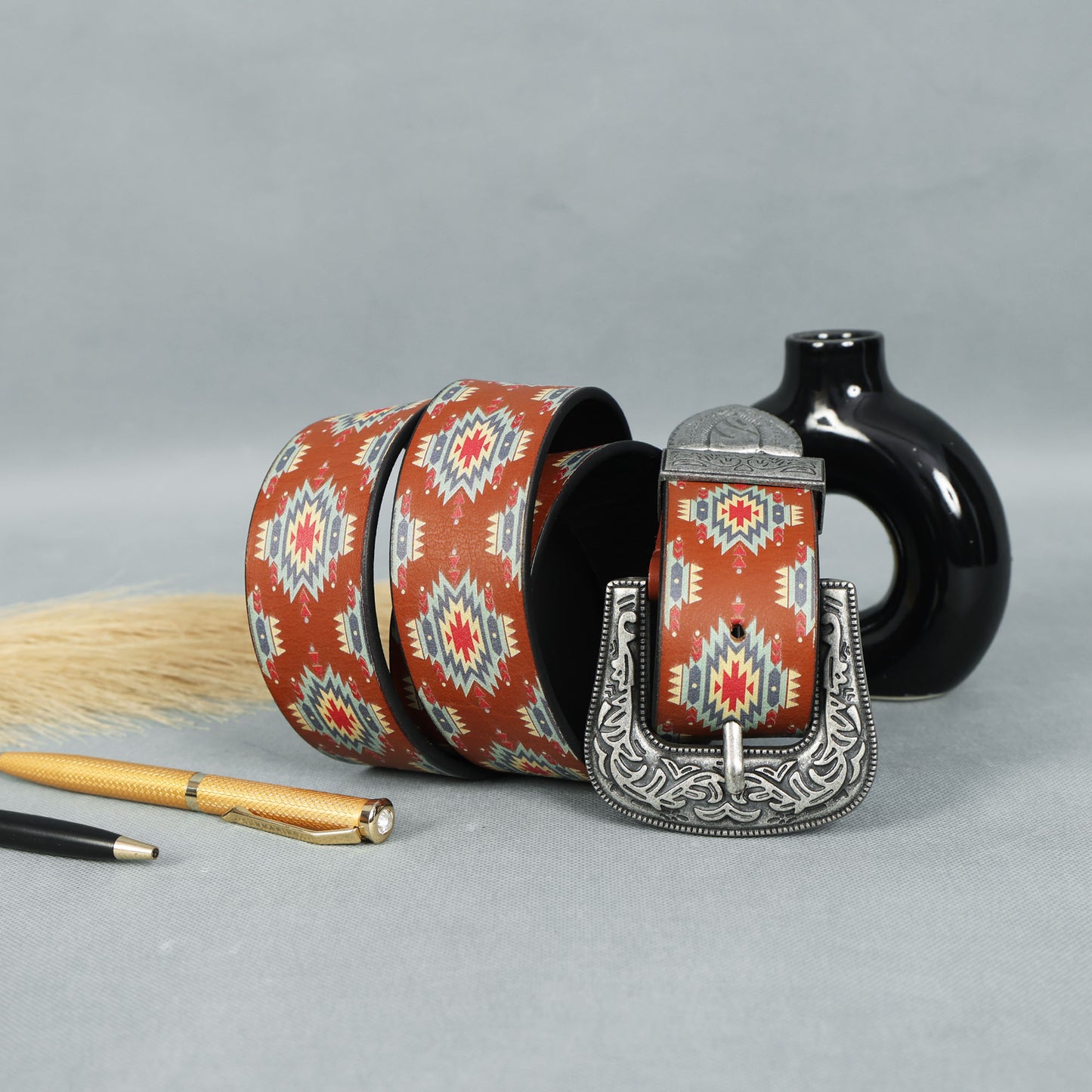 Stylish Digital Print Belt – Unique Graphic Design, Durable & Adjustable.LB-883
