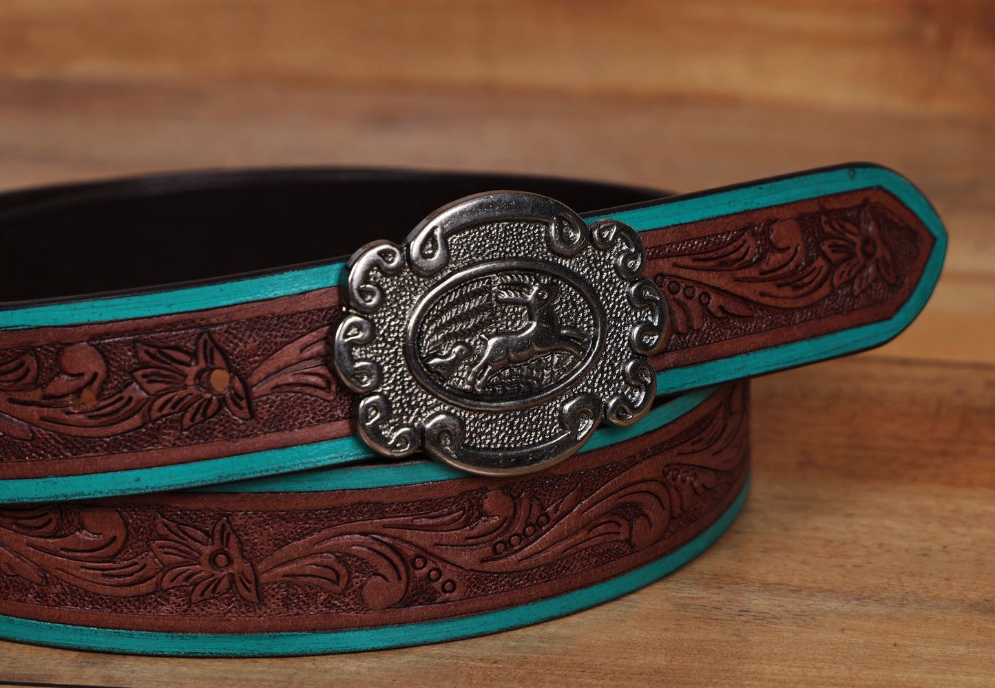 Artisanal Flair: Hand-Carved Leather Belts Redefining Style Art: LB-814