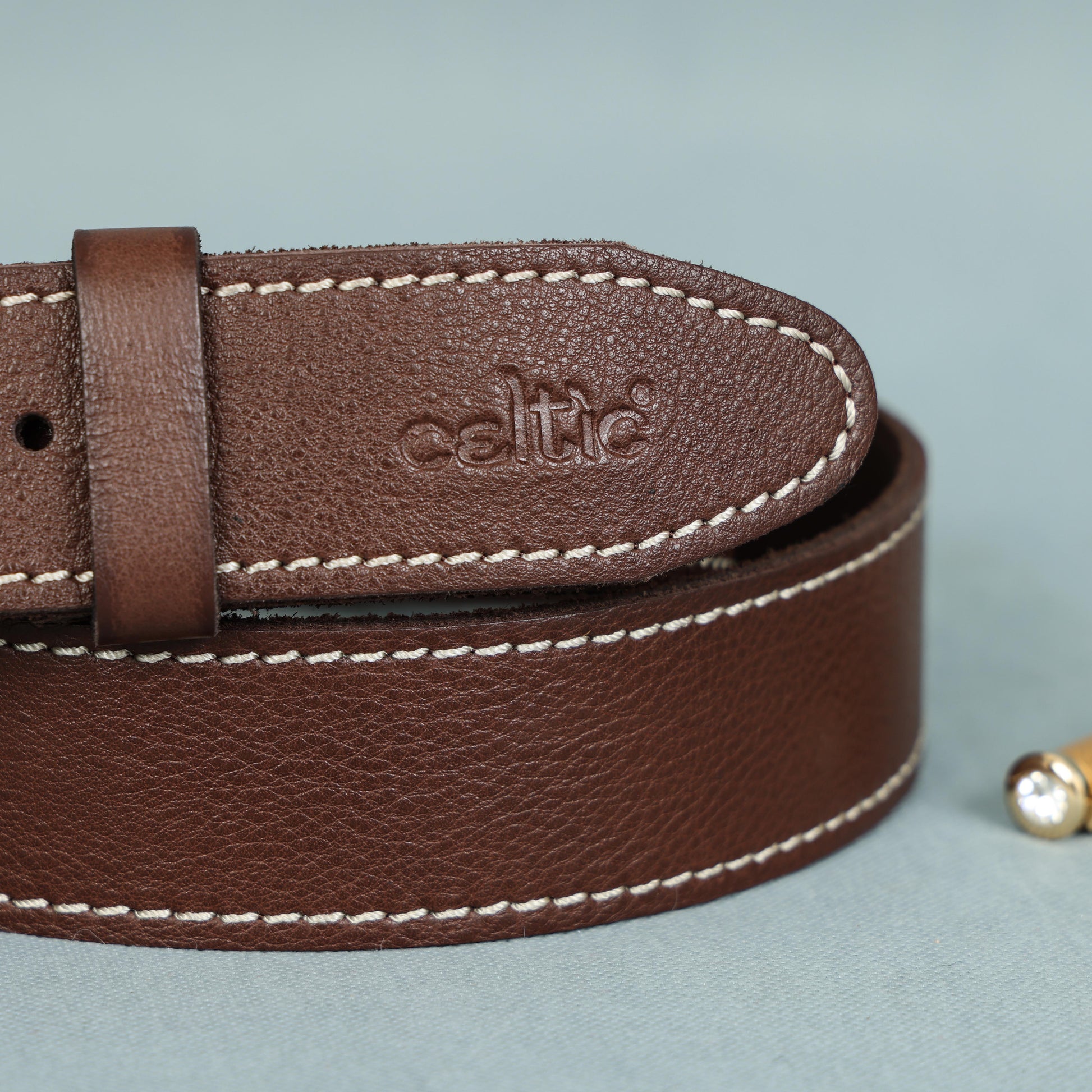 Stylish Girls' Leather Belt with Stitching  Trendy Kids' Accessory, ART:-LB-830