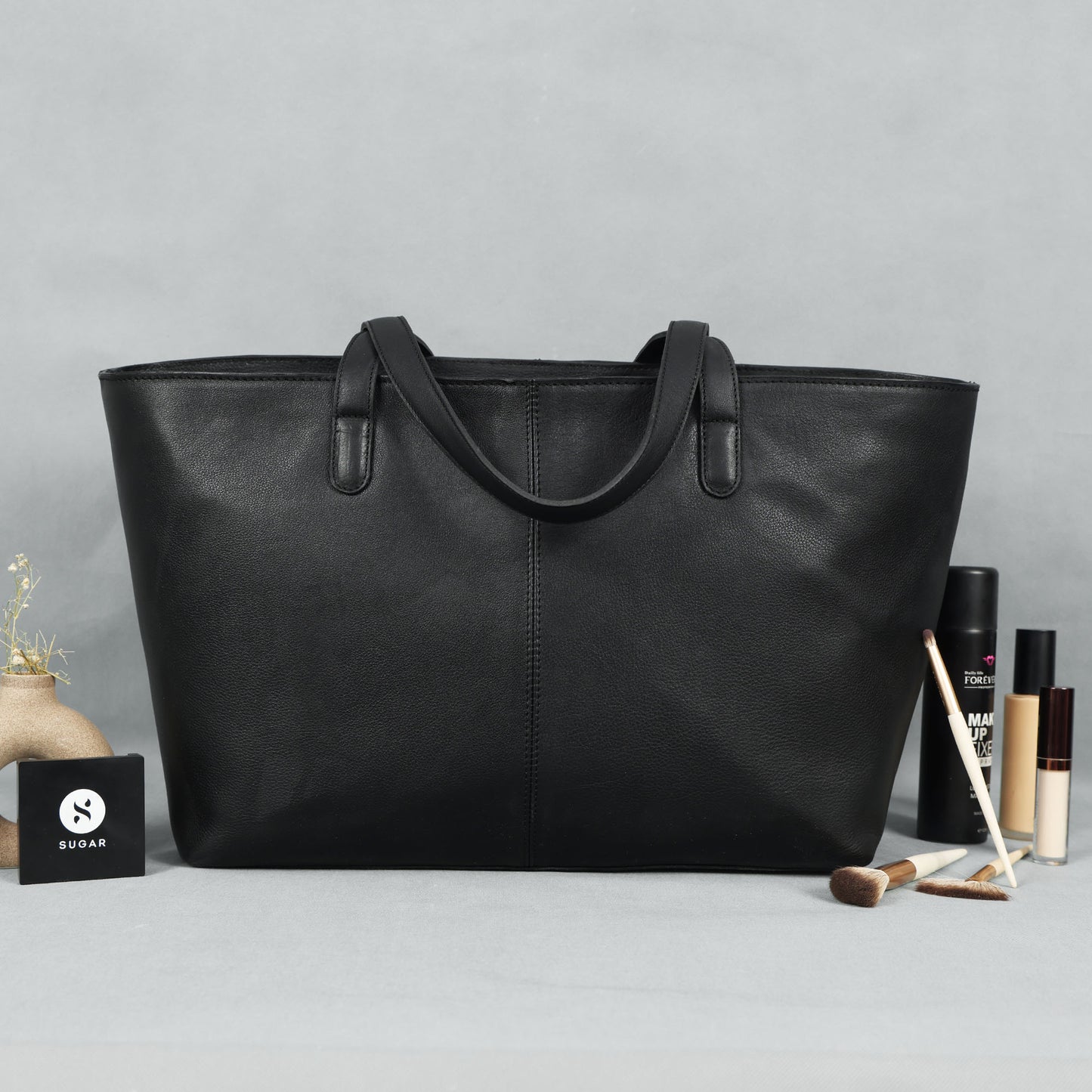 Black Premium Soft Leather Handheld Bag Elegant, Lightweight & Durable Purse for Women. BG-1628