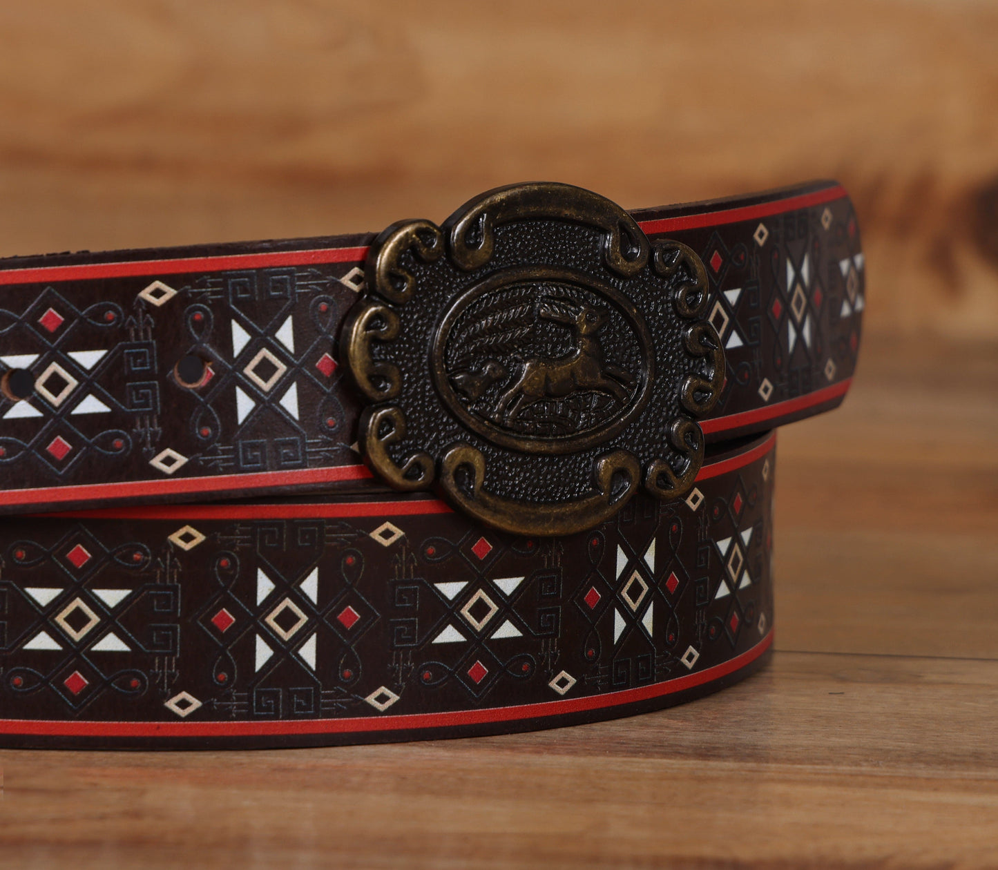 "Customized Chic: Elevate Your Look with Leather Printing Belts" Art: LB-818