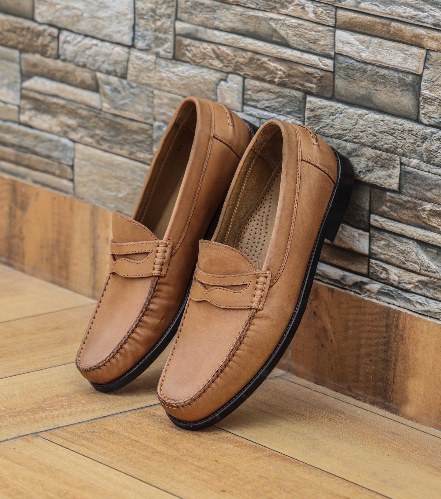 Premium Tan Leather Footwear for Men | Timeless Style & All-Day Comfort