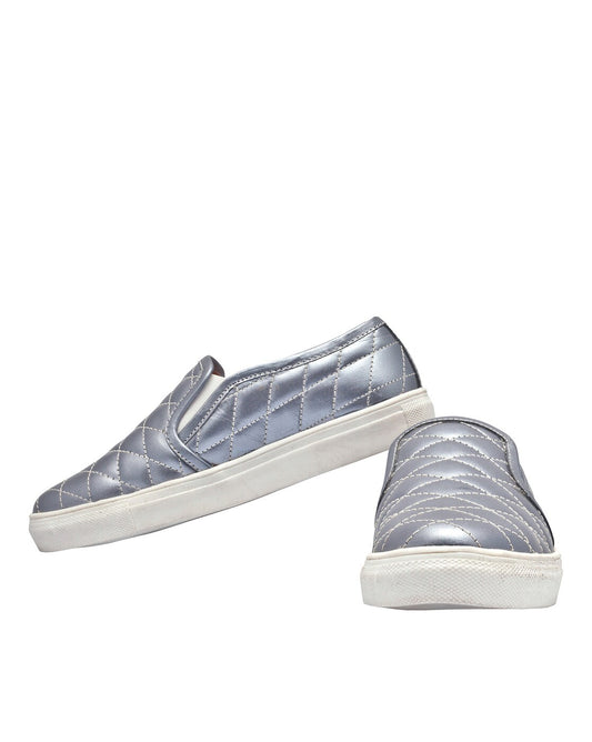 Girls' Silver Leather Party Shoes | Elegant & Comfortable Fit