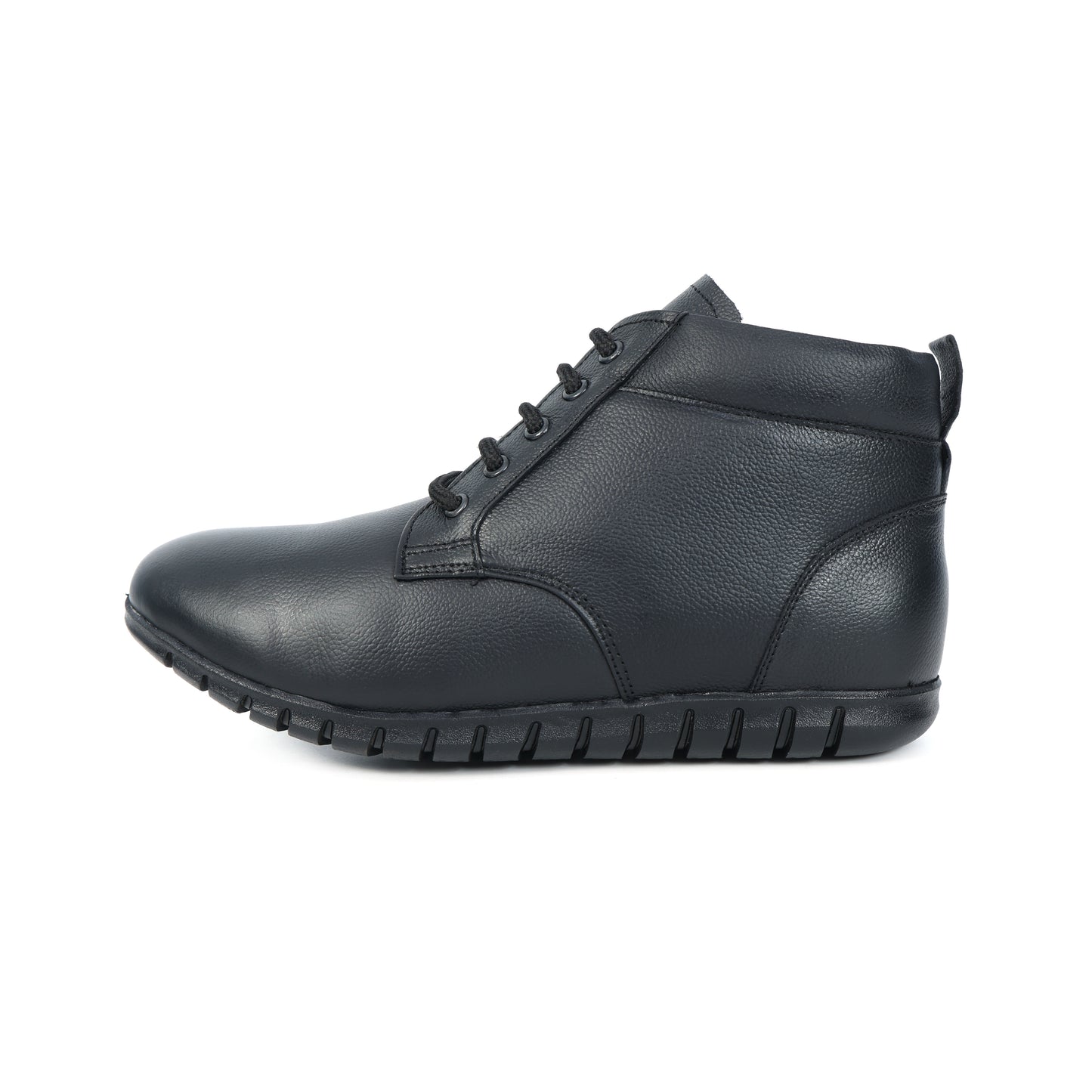 Celtic New Designer Premium Black Leather Shoes. LS-1112-BLK