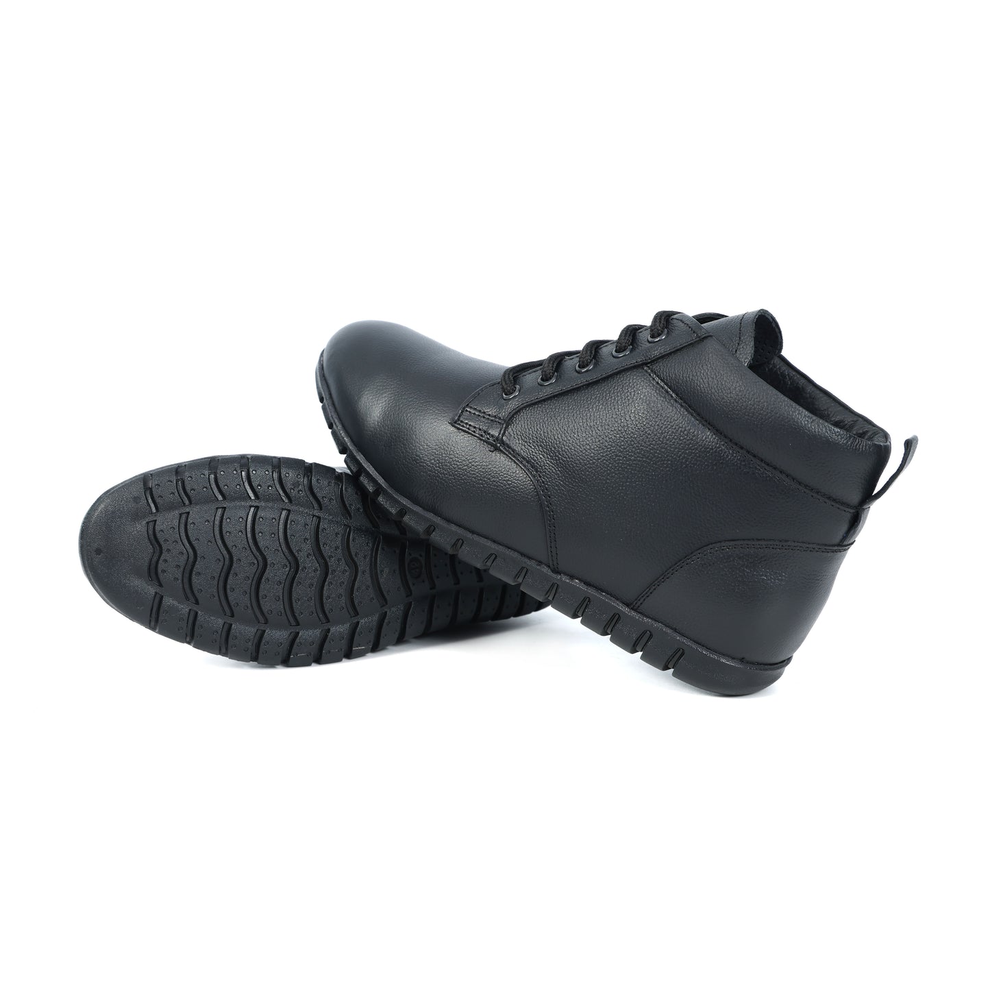 Celtic New Designer Premium Black Leather Shoes. LS-1112-BLK