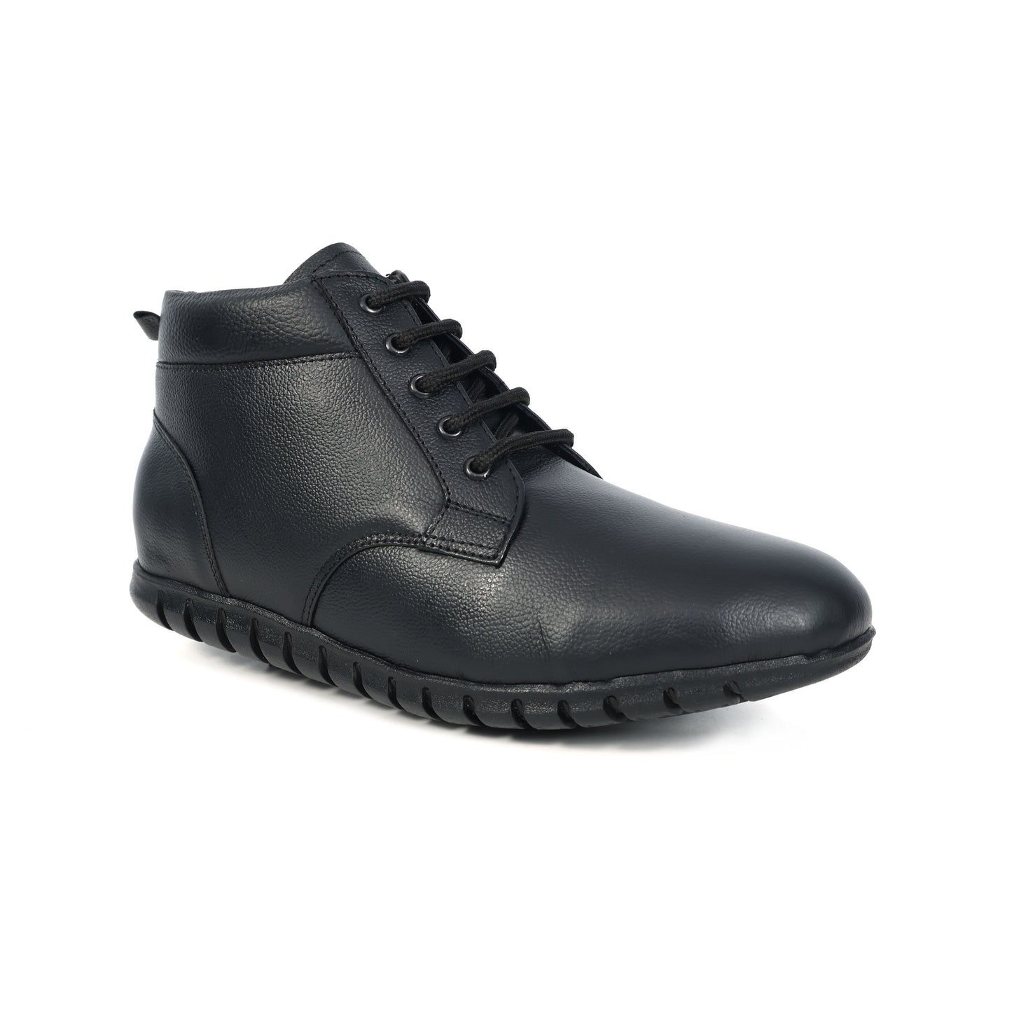 Celtic New Designer Premium Black Leather Shoes. LS-1112-BLK