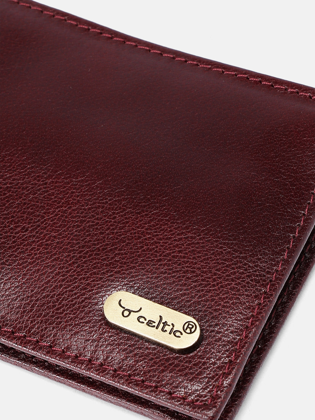 Premium Genuine Leather Bi-Fold Wallet with Zip Coin Pocket & Card Slots