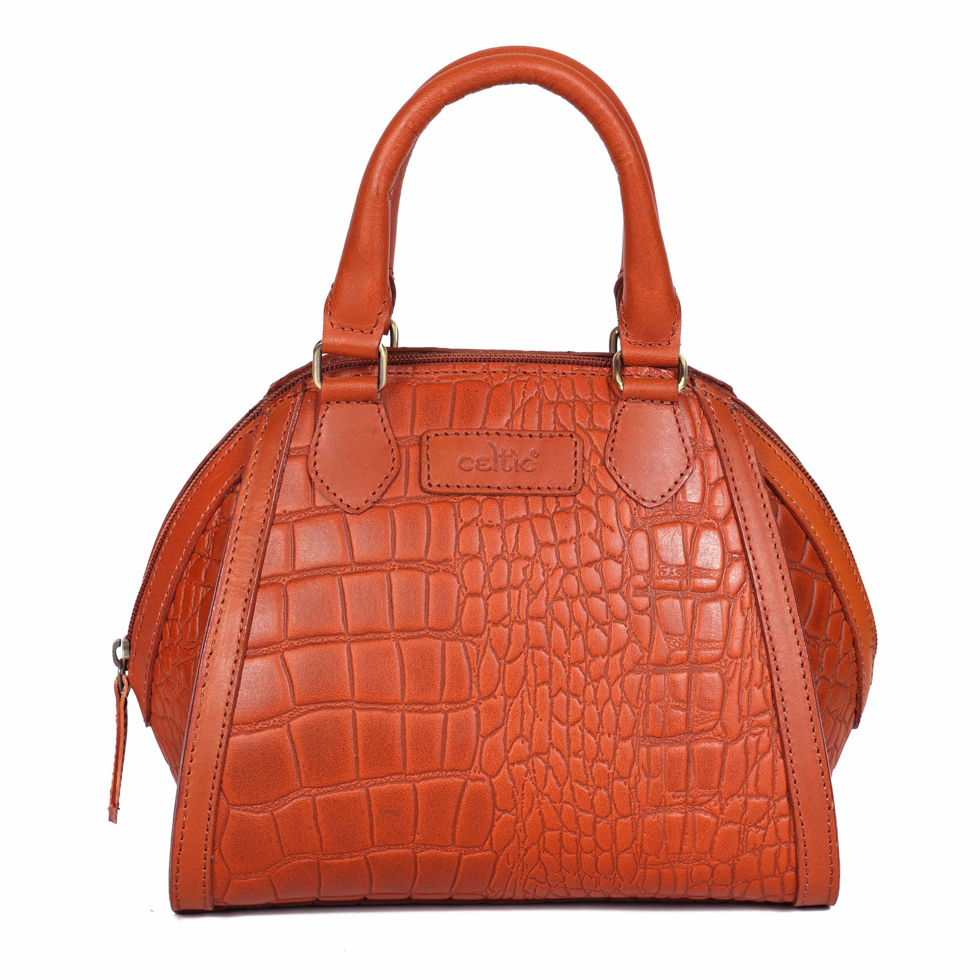 Cletic New Classic Leather Handbag with Detachable Sling Strap  Elegant & Versatile Art: BG-1597