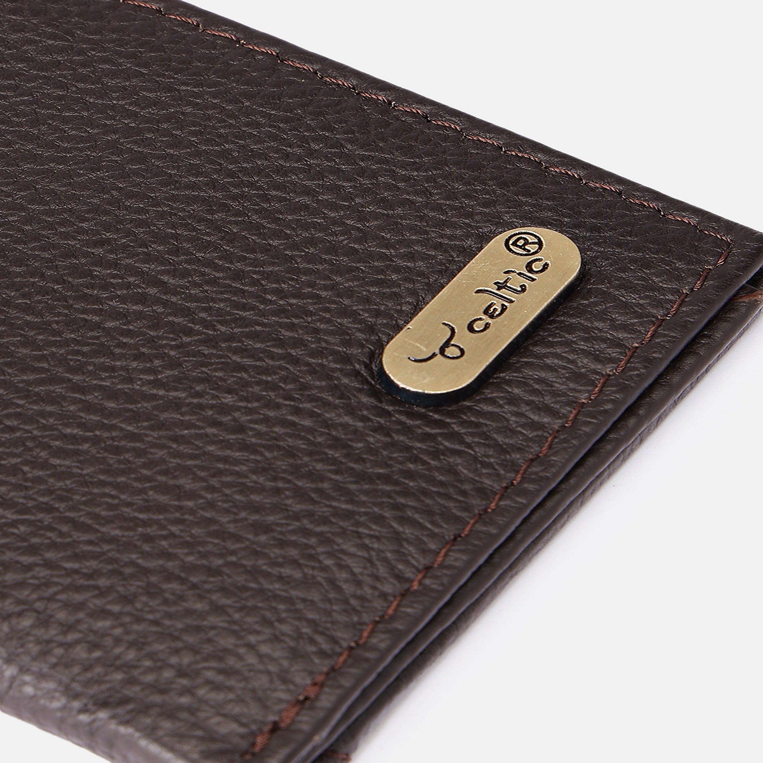 Premium Genuine Leather Wallet with ID Window & Multi Card Slots Slim & Stylish