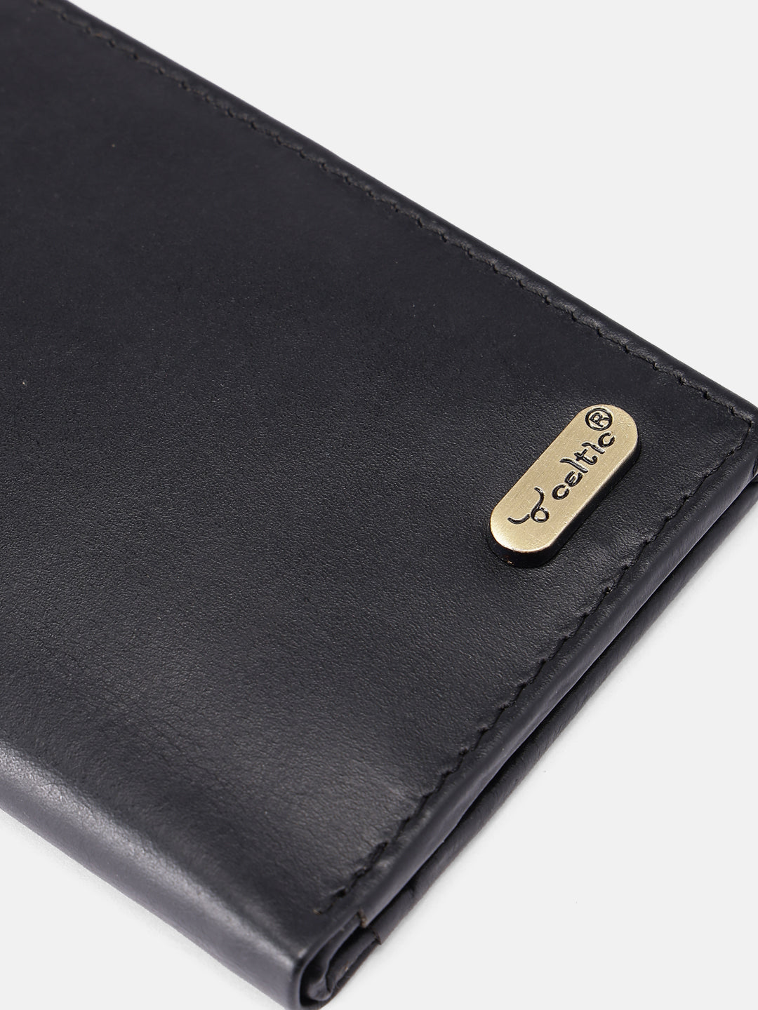 Premium Leather Card Holder with Zipper Pocket
