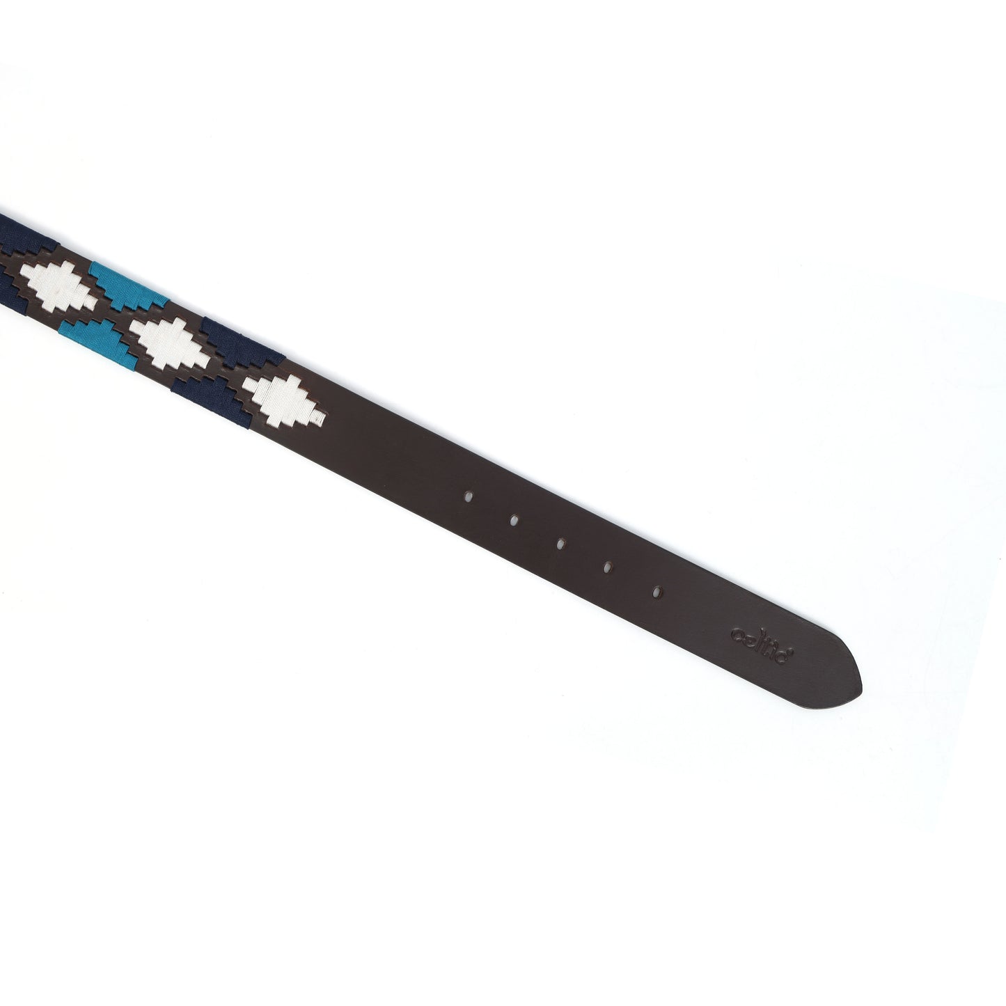 Premium Brown Leather Belt with Golden Buckle & Multi-Color Stitching.LB-877