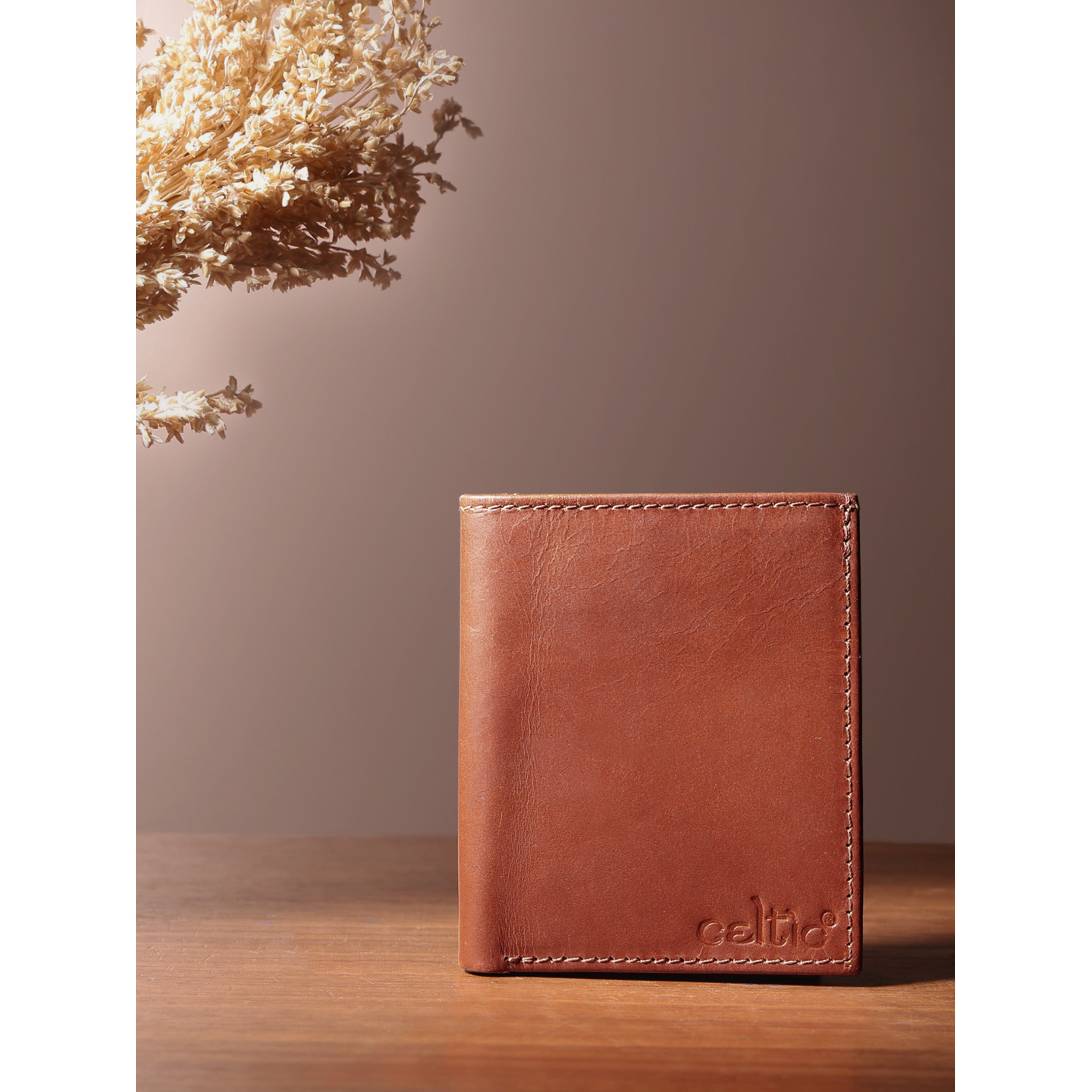 Premium Tan Leather Belt & Wallet Combo for Men | Classic Formal Everyday Gift Set