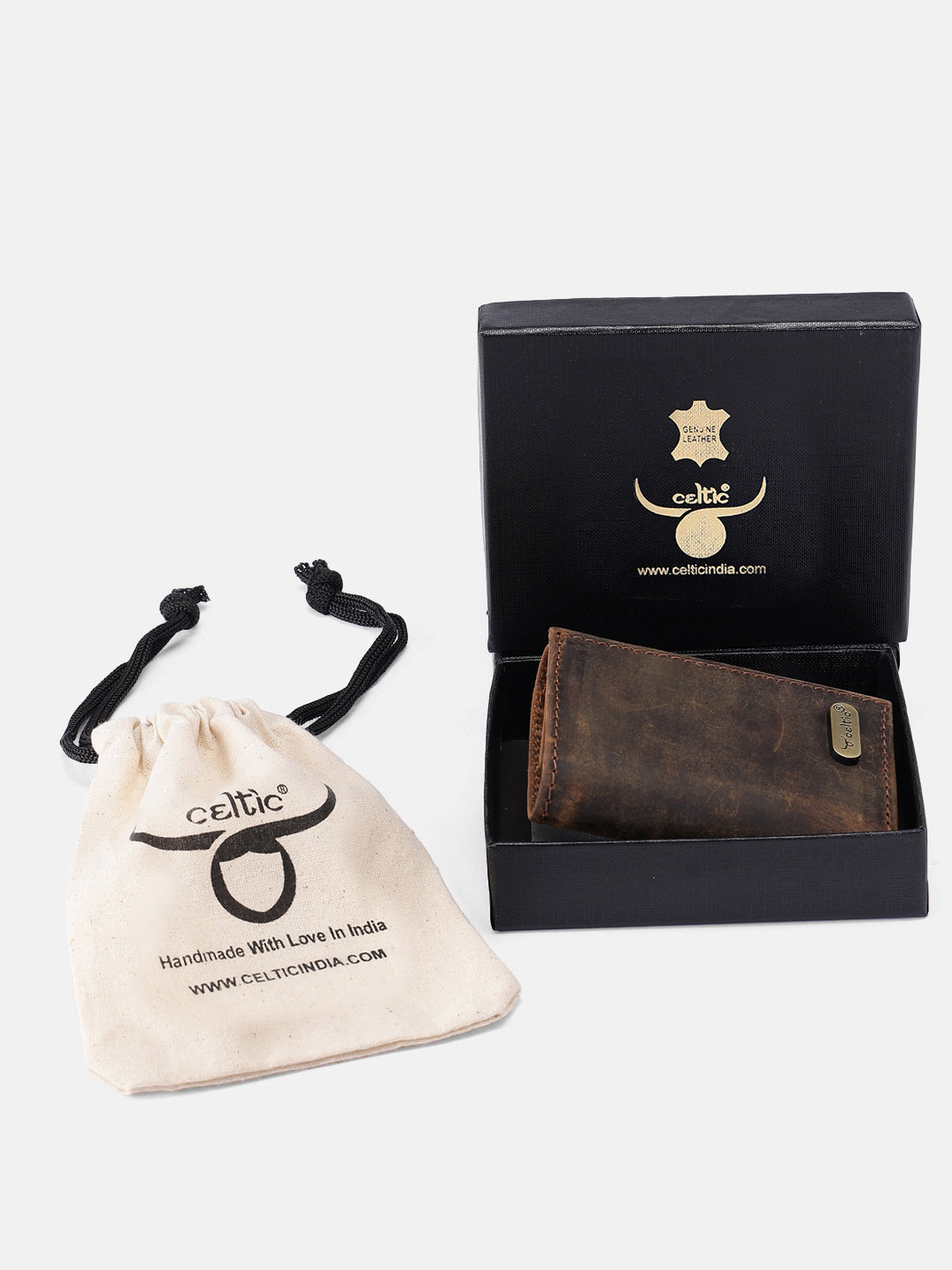 Premium Vintage Tri-Fold Genuine Leather Wallet | Export Quality | Multi-Card & ID Holder