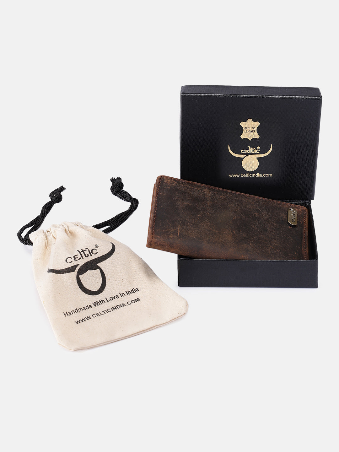 Premium Vintage Brown Leather Card Holder Wallet Slim & Stylish