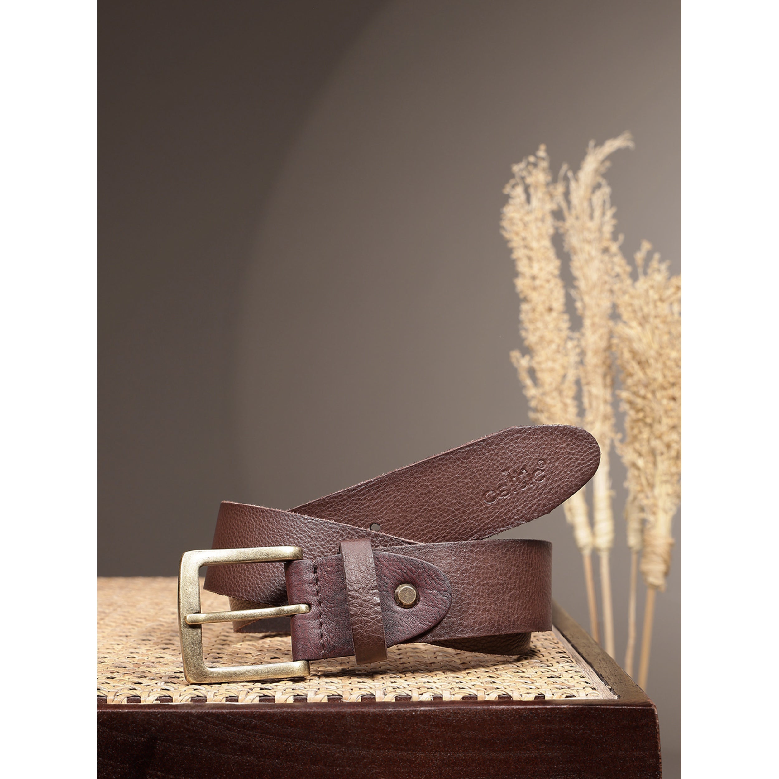 Men Genuine Leather Waist Accessory Silver Buckle Casual Formal
