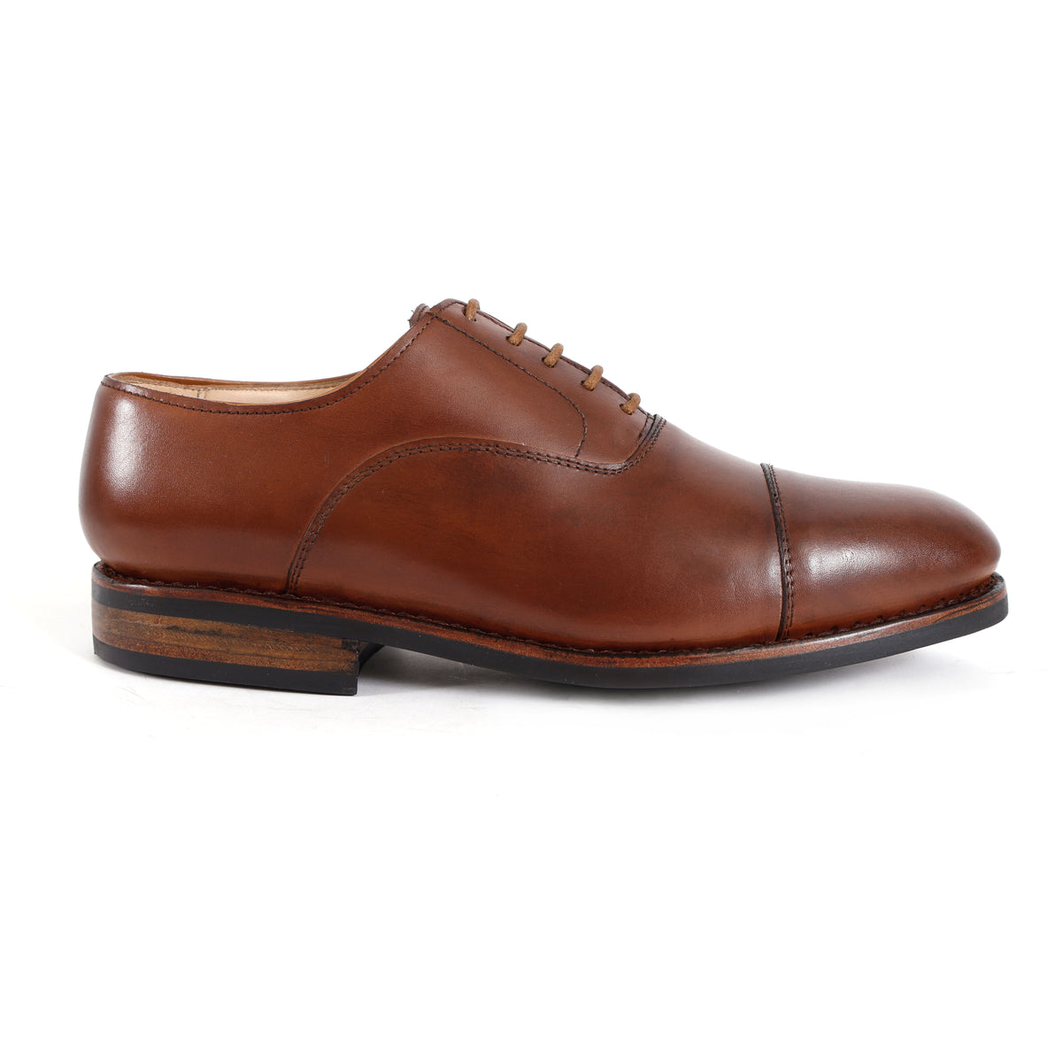 Premium Genuine Leather Cap Toe Lace-Up Formal Shoes | Classic Oxford Style | Office & Business Wear