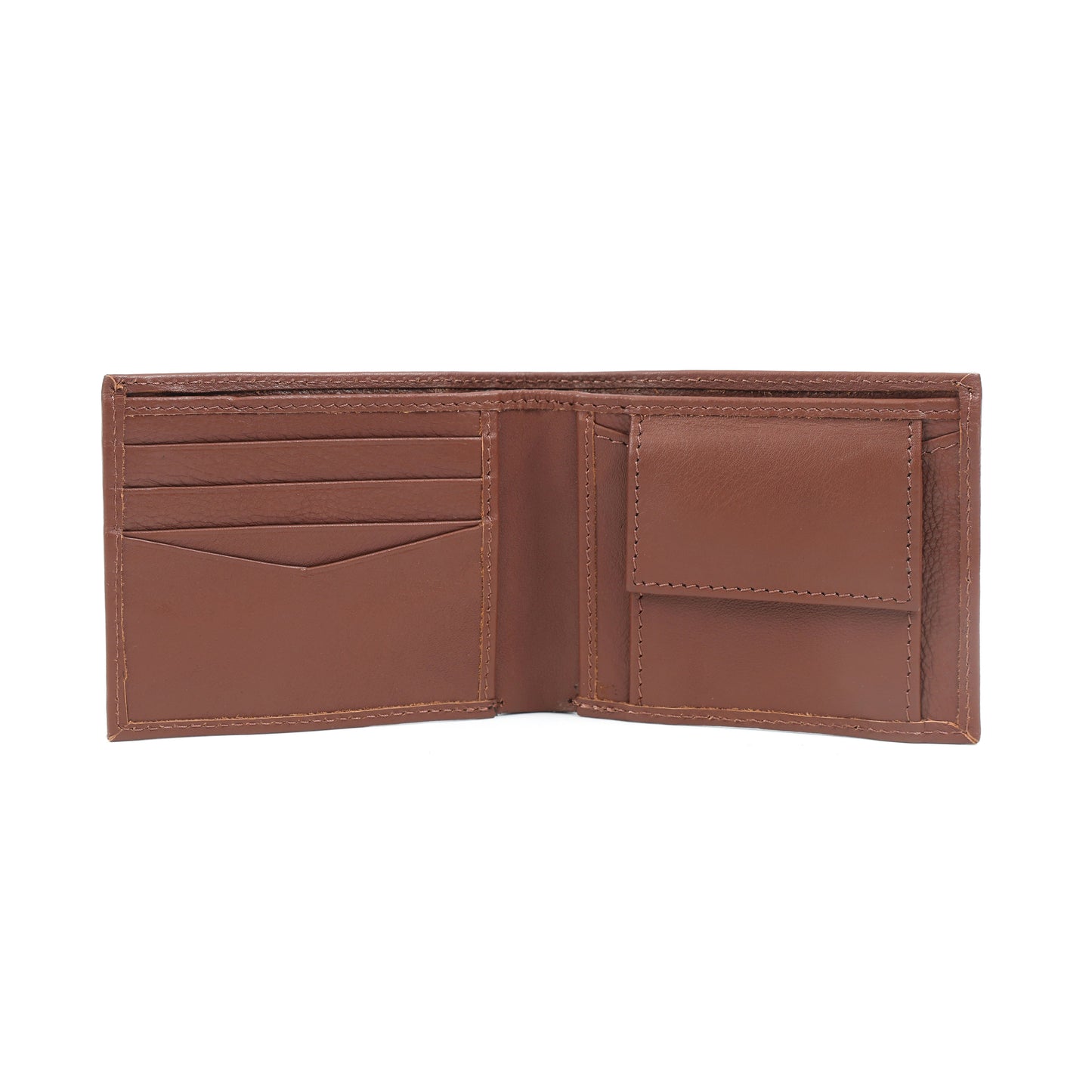 Men’s Tan Bi-Fold Leather Wallet – Slim & Lightweight ART:- LA-1430