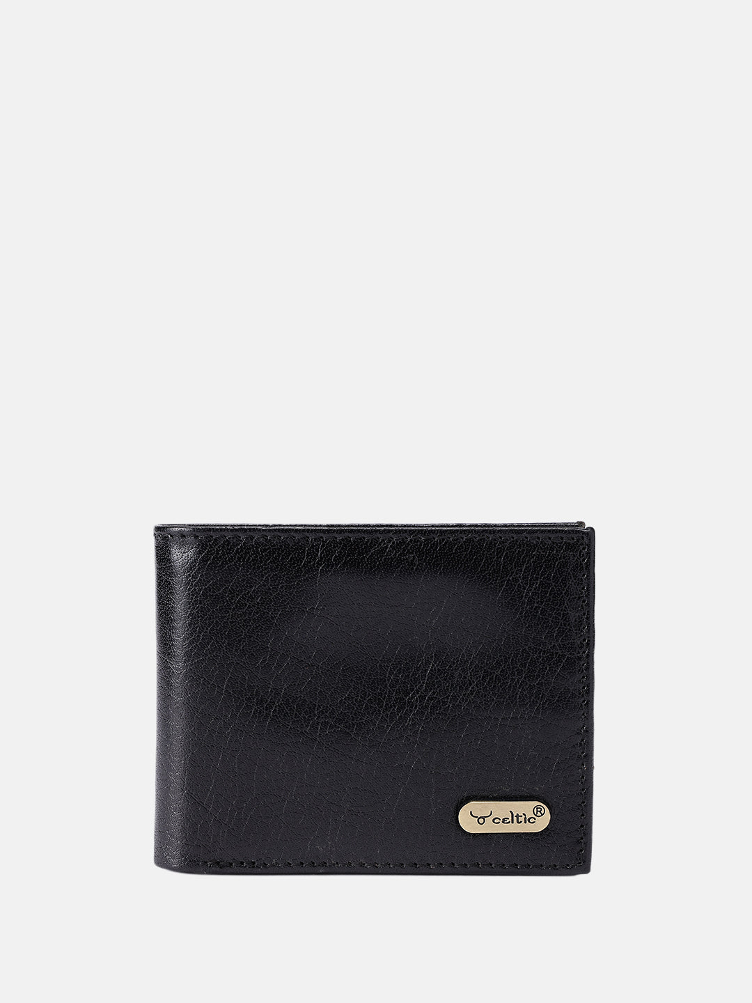 Premium Genuine Leather Men's Wallet with ID Window, Coin Pocket & Card Slots