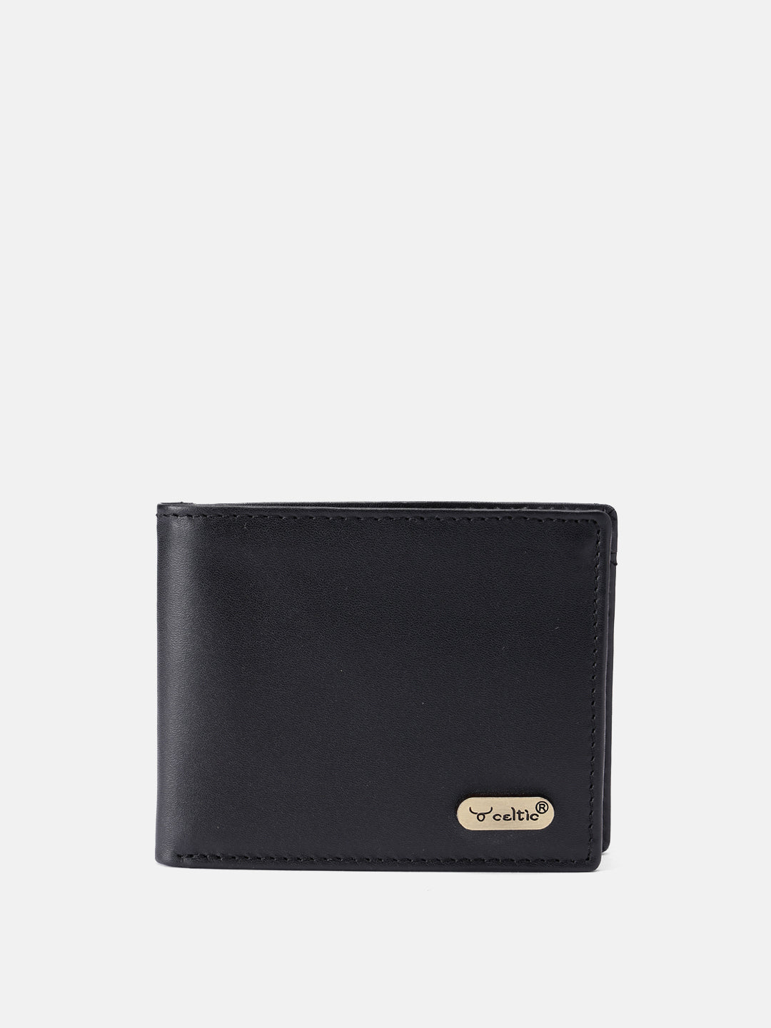 Celtic Genuine Leather Bi-Fold Wallet with Flip ID Window & Coin Pocket