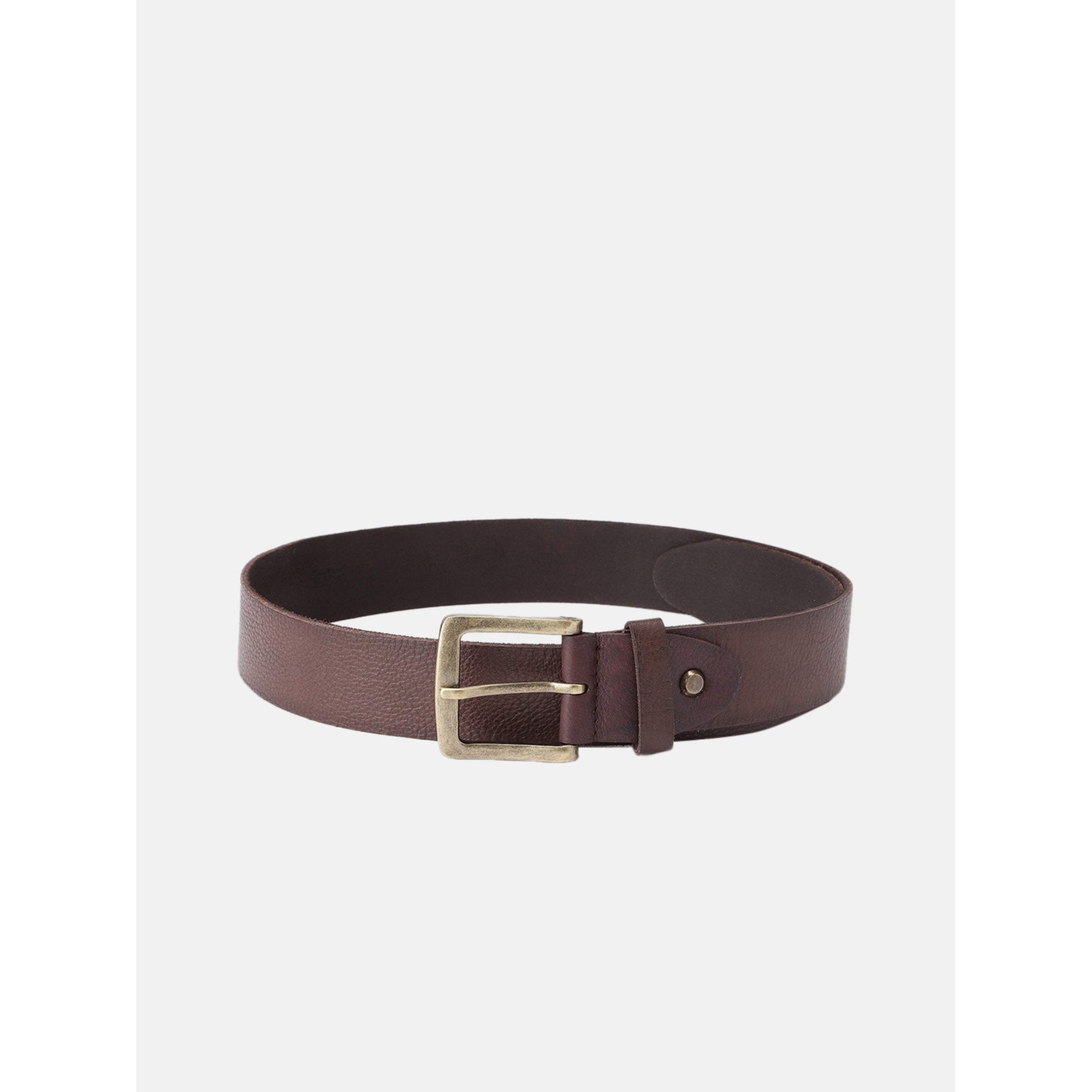 Men Genuine Leather Waist Accessory Silver Buckle Casual Formal