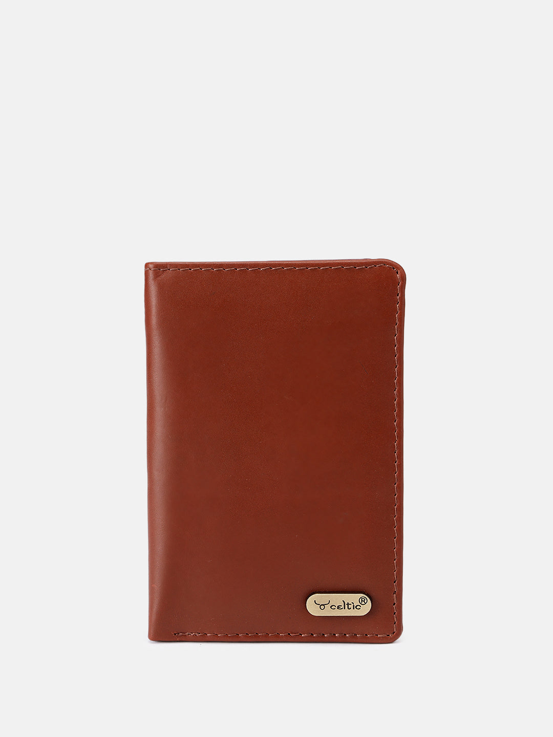 Premium Leather Card Holder with Zipper Pocket