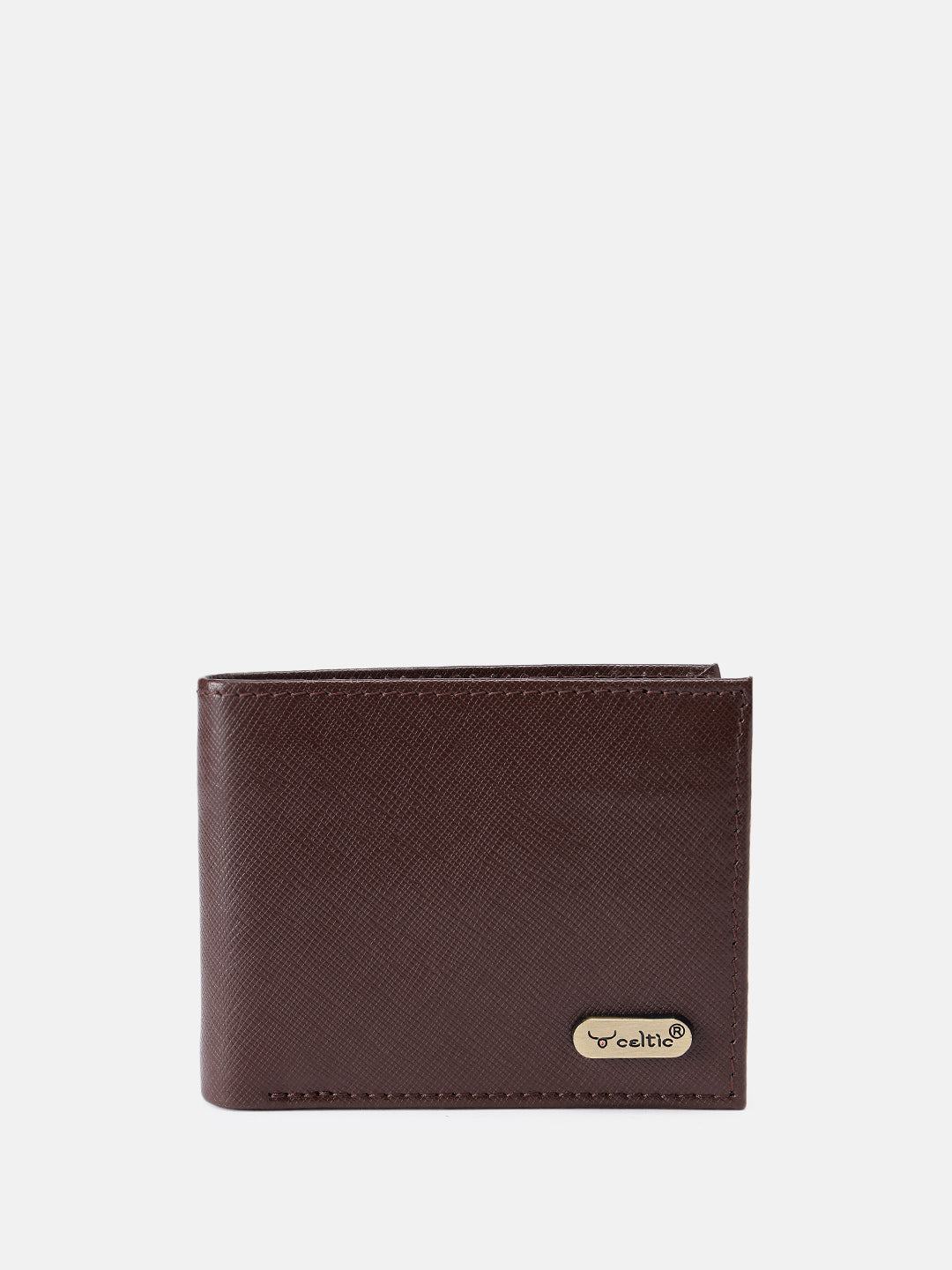 Premium Genuine Leather Bi-Fold Wallet with Flip ID Window & Coin Pocket