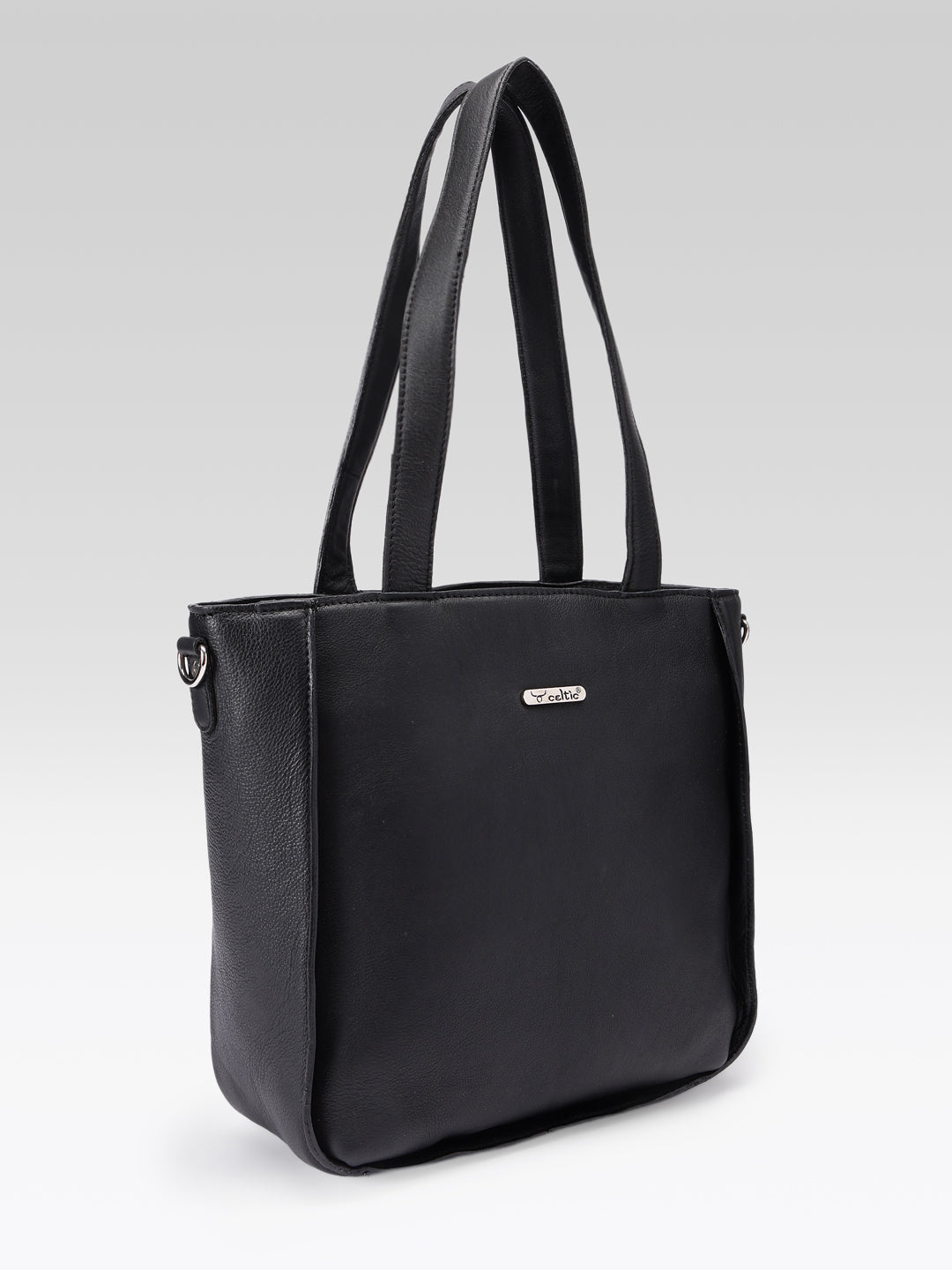 Premium Genuine Leather Shoulder Tote Bag for Women with Long Strap