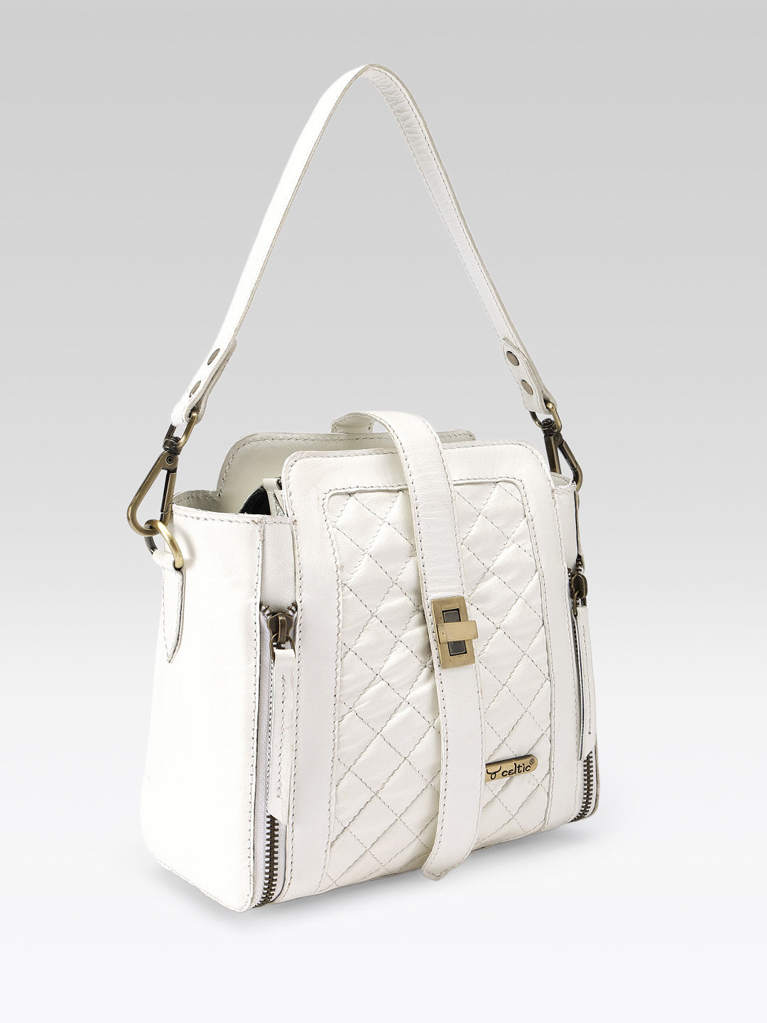 Premium Quilted Leather Shoulder Bag – Stylish Everyday Crossbody Handbag