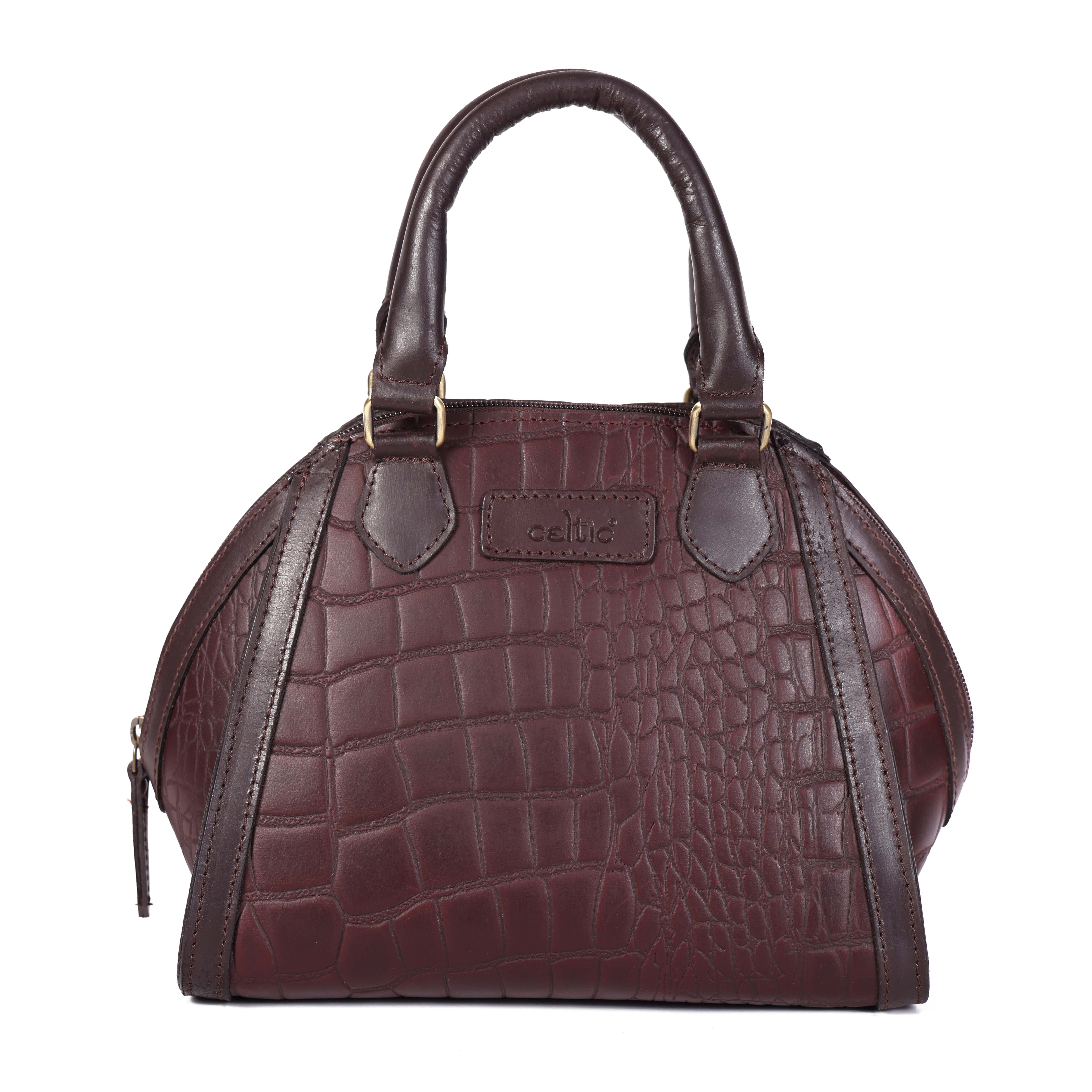 Cletic New Classic Leather Handbag with Detachable Sling Strap Elegant & Versatile Art: BG-1597