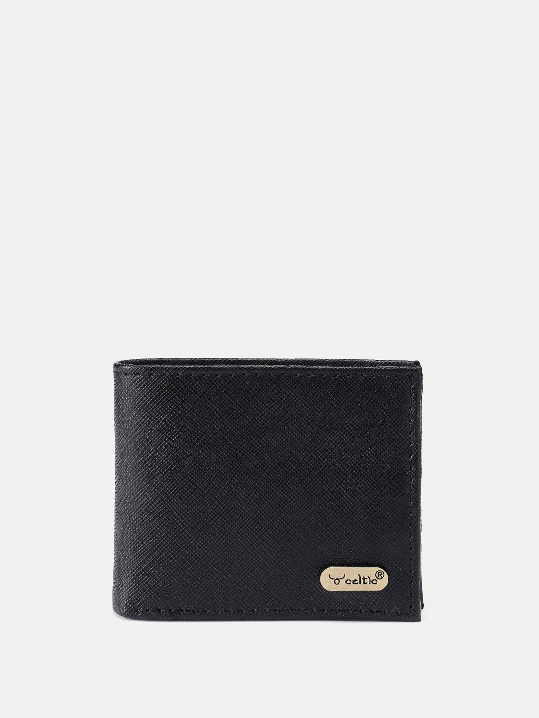 Premium Genuine Leather Bi-Fold Wallet with Flip ID Window & Coin Pocket