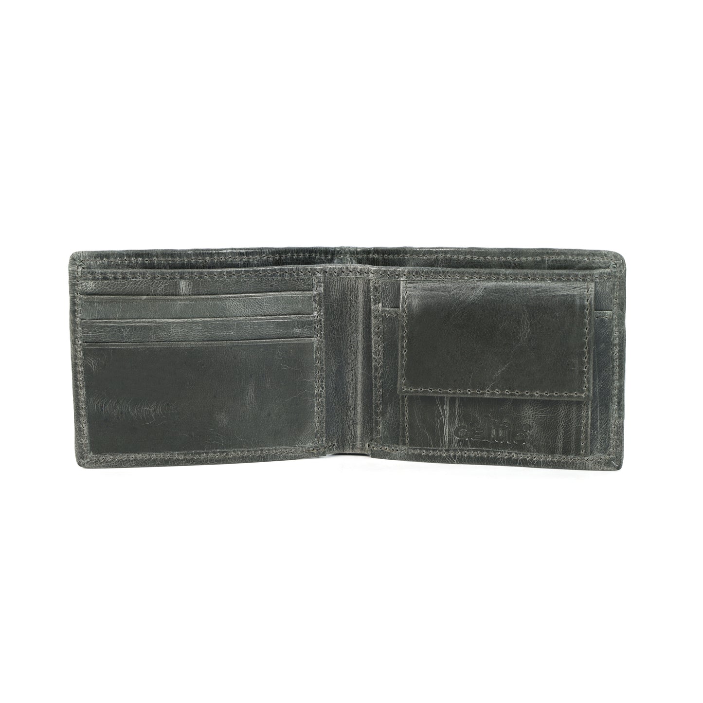 Black Braided Leather Wallet, Art:- LA-1409