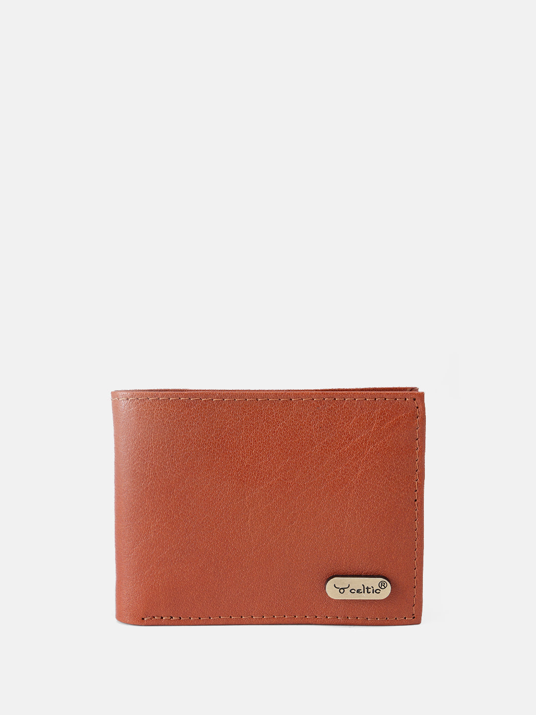 Premium Genuine Leather Bi-Fold Wallet with ID Window & Multiple Card Slots