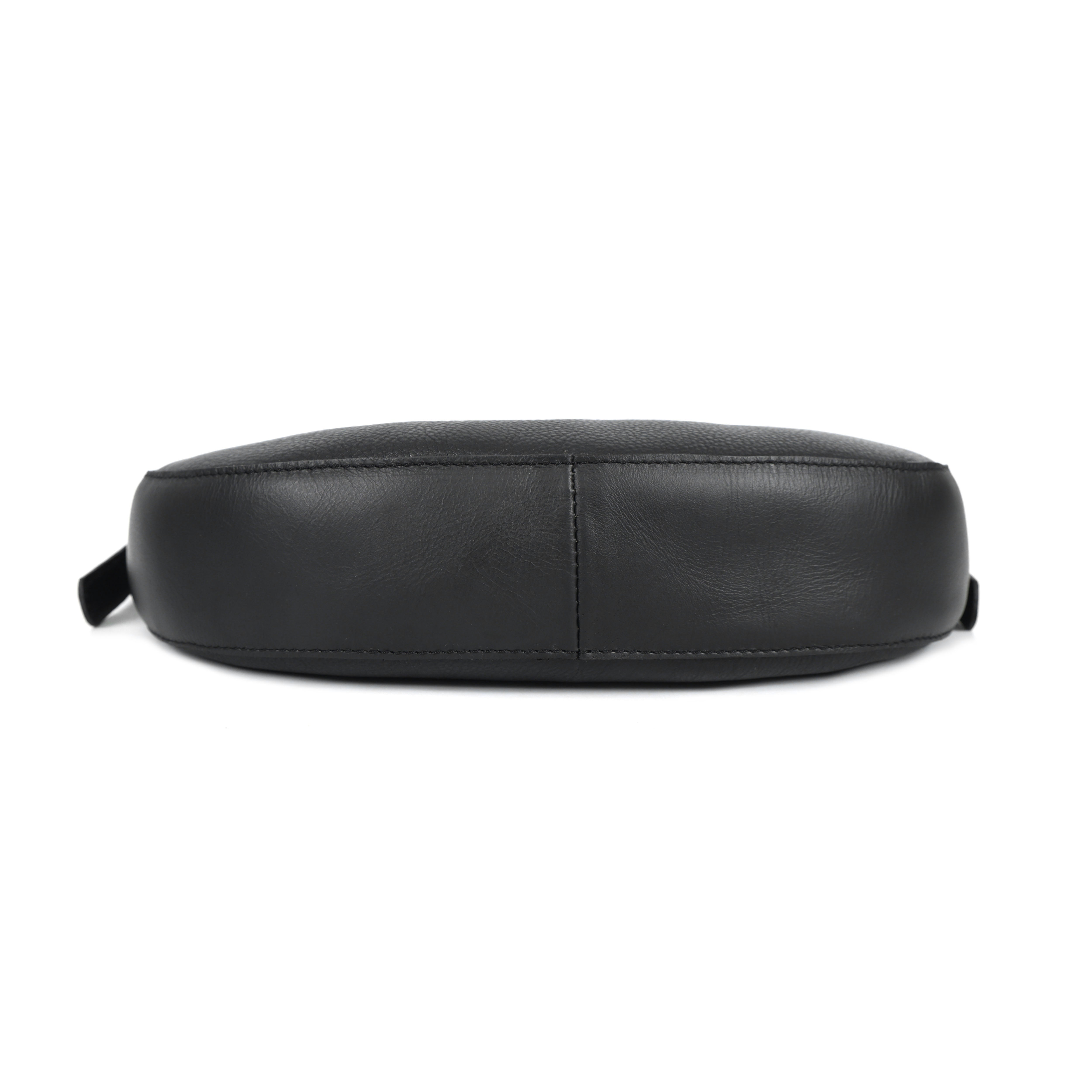 Premium Genuine Leather Hobo Shoulder Bag with Adjustable Strap & Zip Closure