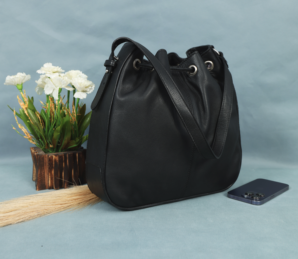 Women's Milled Leather Bag - Elegant, Durable & Stylish Leather Handbag for Everyday Use - BG-1756