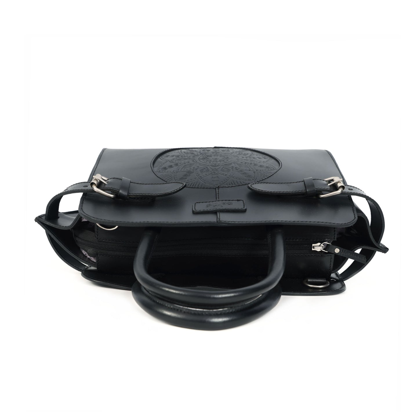 brown or black color pure leather Shoulder bag for girls and women with glorious design | Party wear.  Art: BG-1555