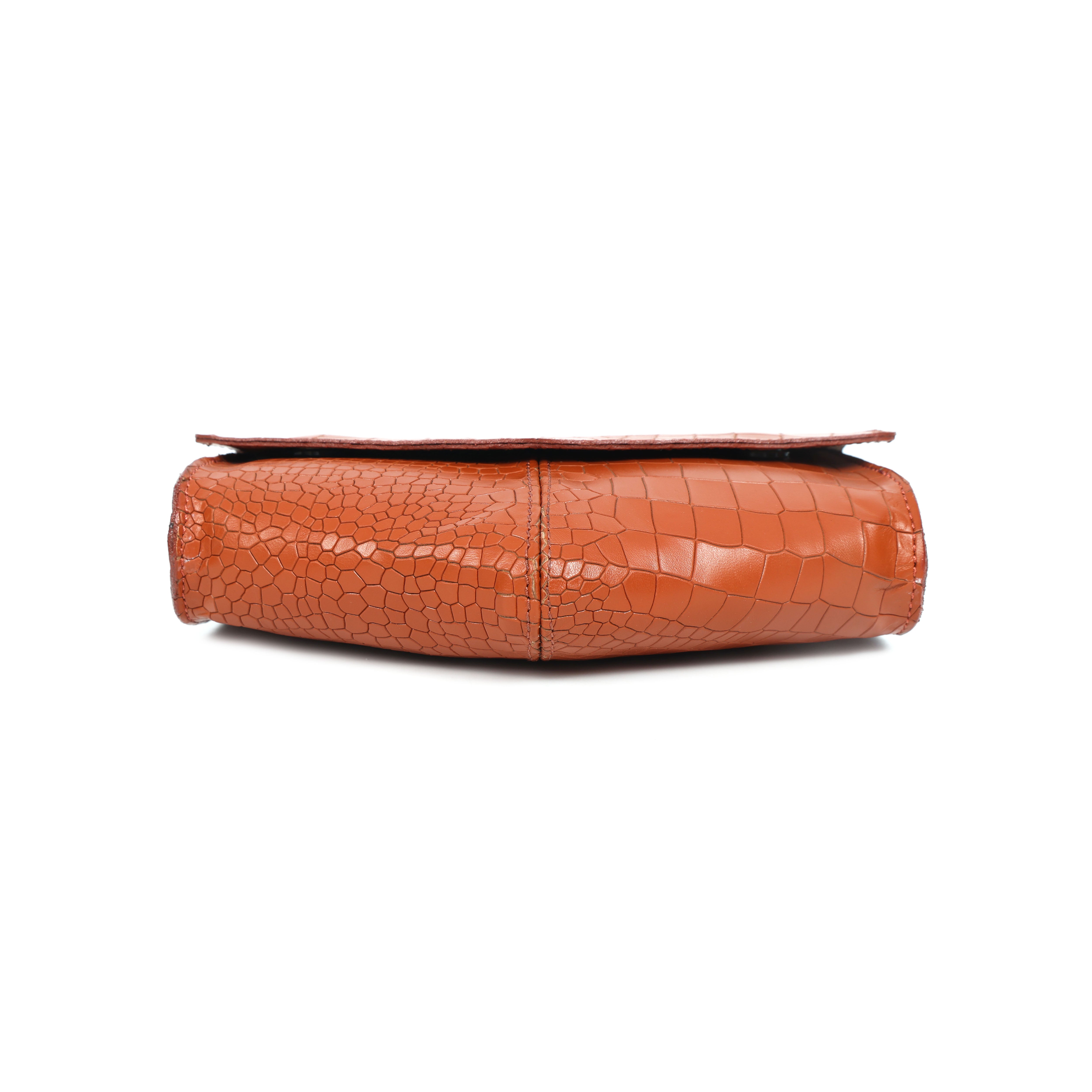 Premium Textured Leather Flap Sling Bag with Adjustable Strap & Inner Zip Pocket