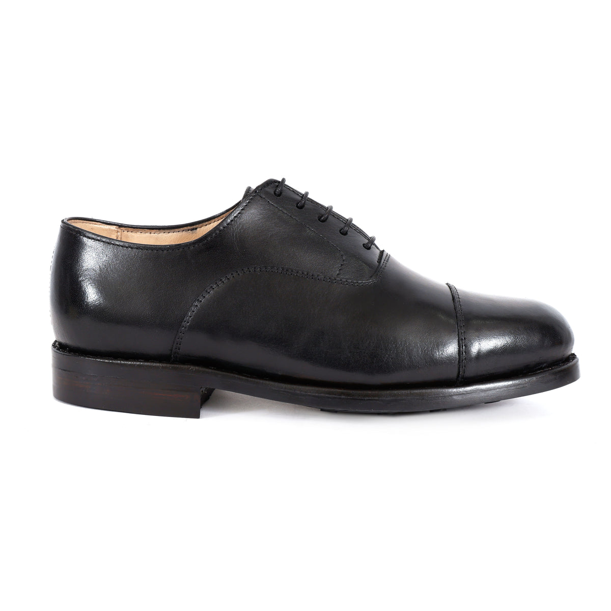 Premium Genuine Leather Cap Toe Lace-Up Formal Shoes | Classic Oxford Style | Office & Business Wear