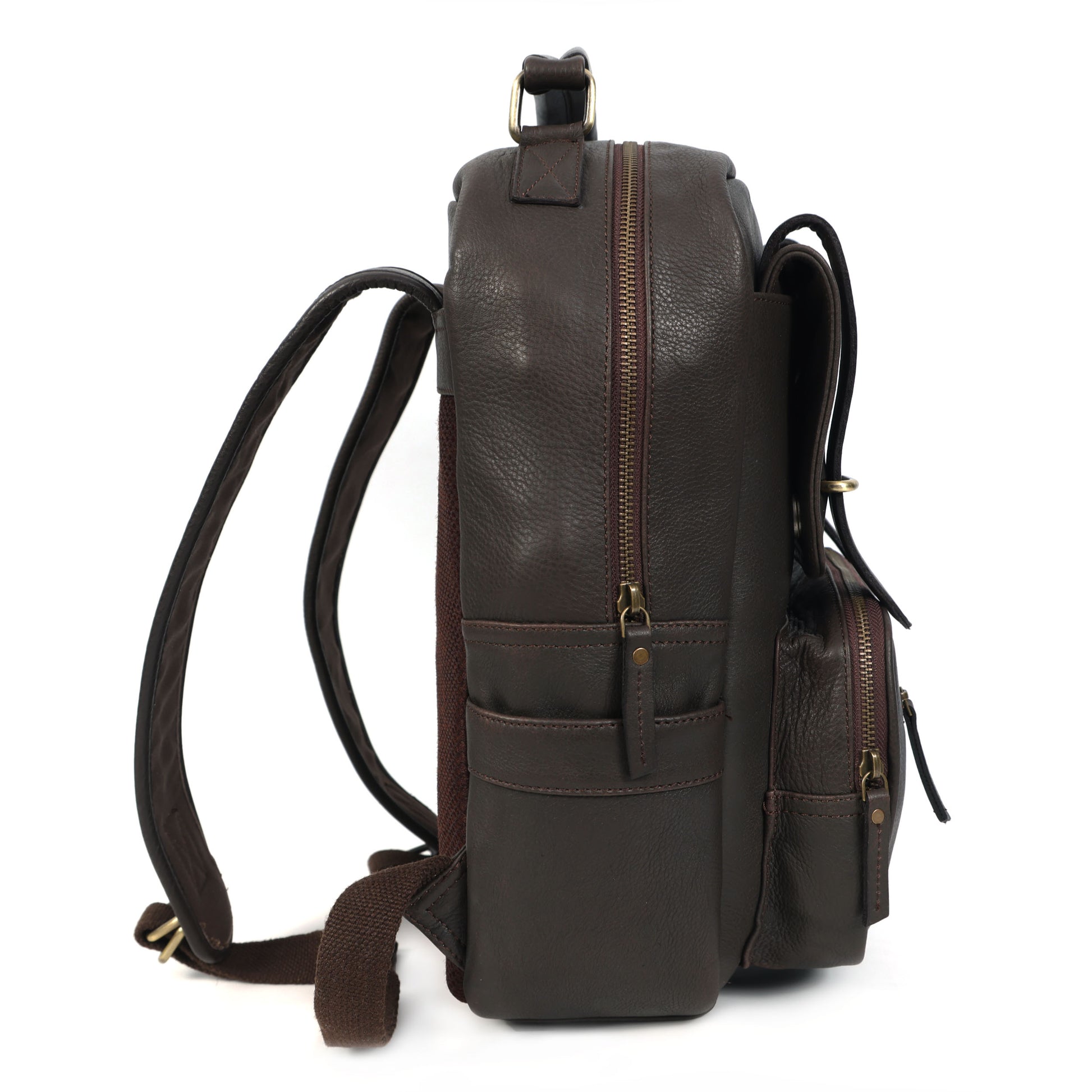 Compact & Stylish Leather Unisex Small Backpack  Perfect for Everyday Use. Art: BG-1610-S