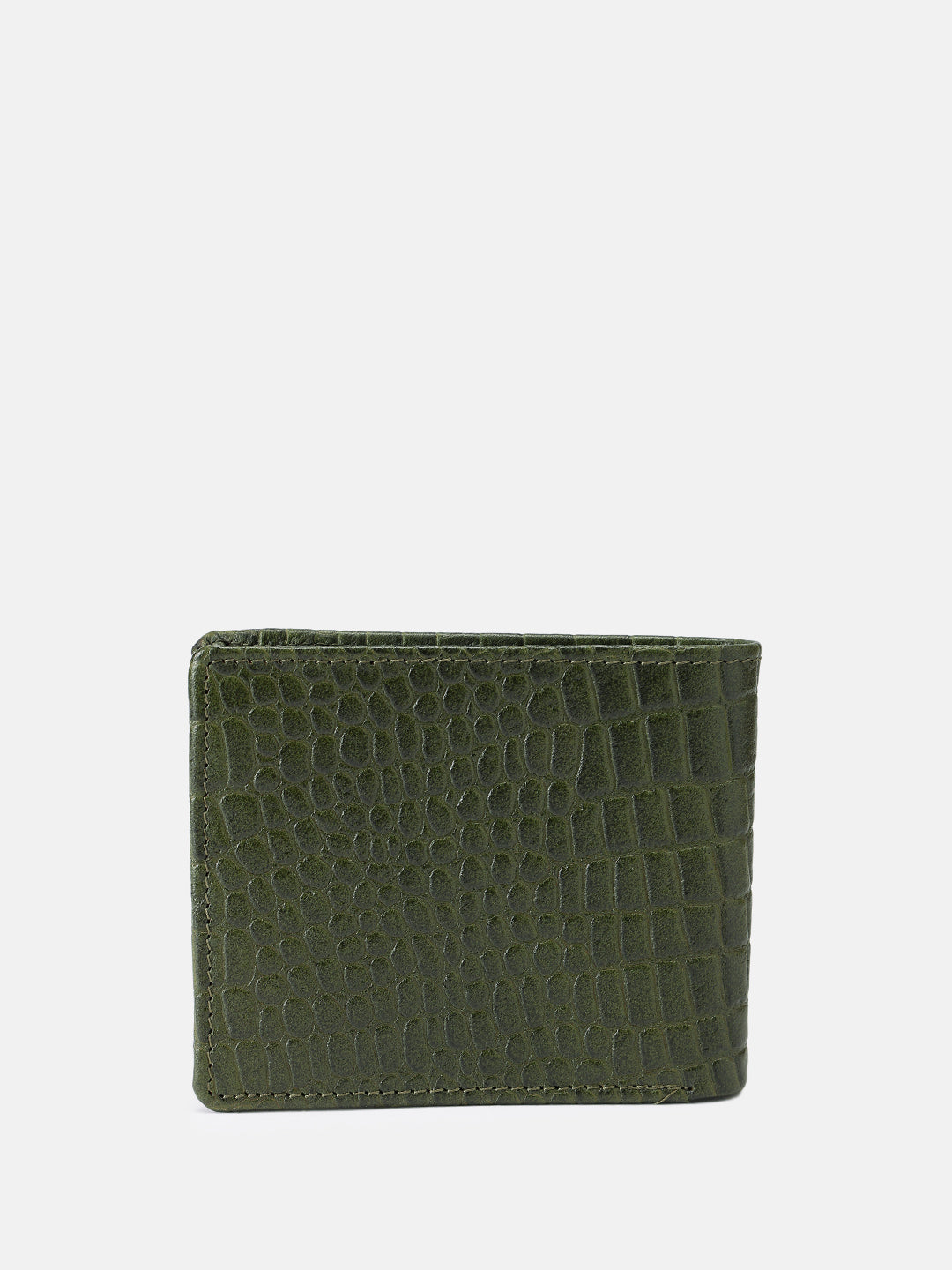 Premium Genuine Leather Crocodile Embossed Bi-Fold Wallet for Men | Multiple Card Slots