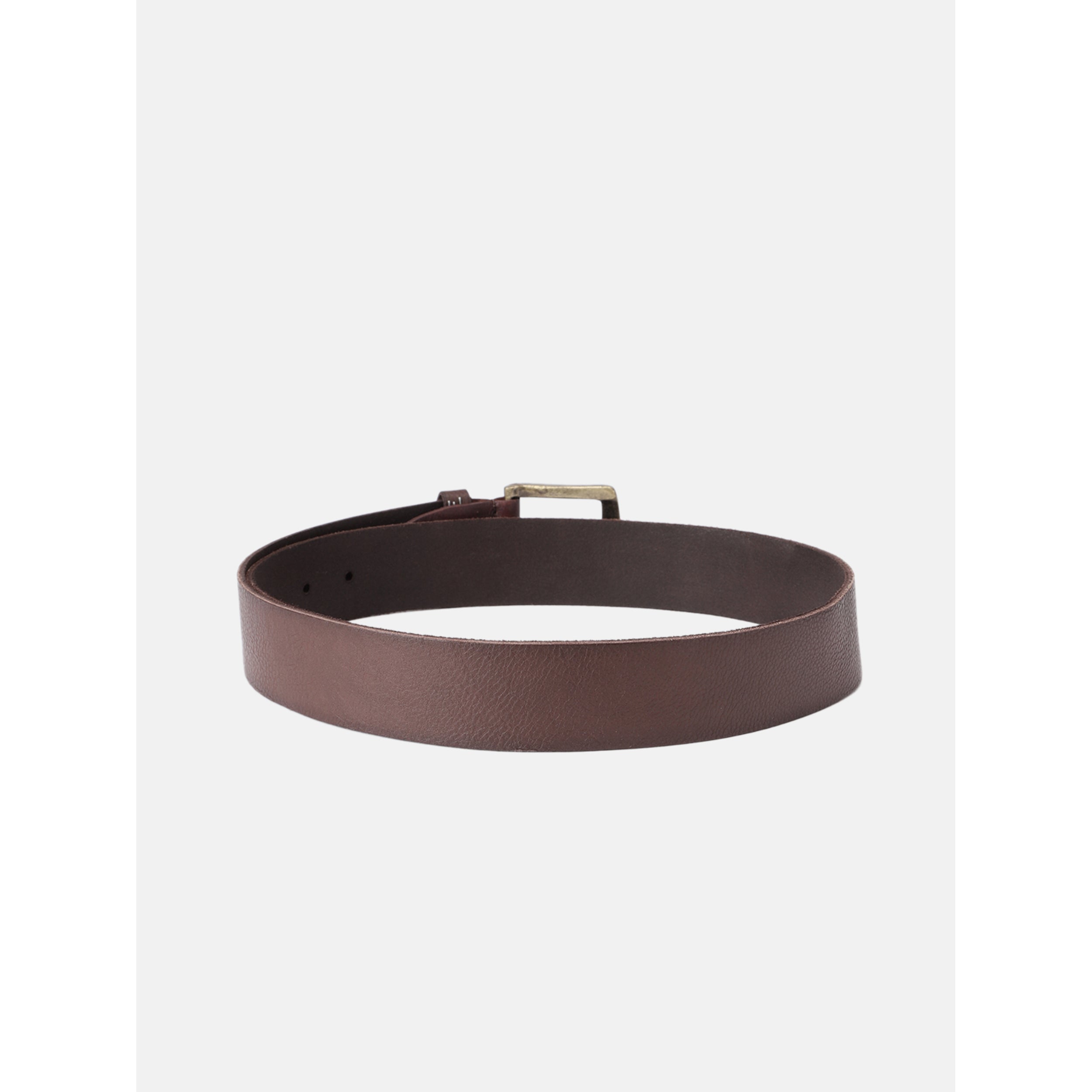 Men Genuine Leather Waist Accessory Silver Buckle Casual Formal