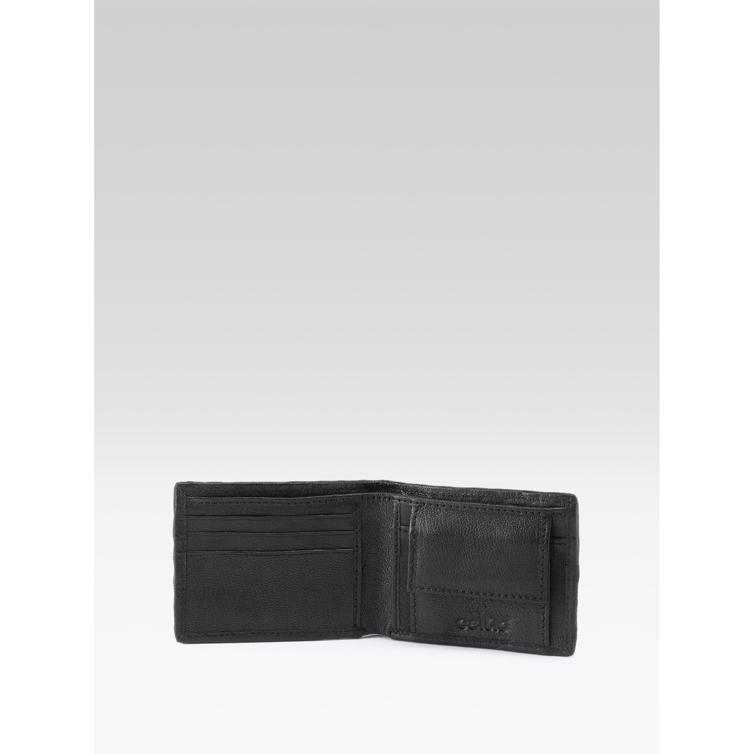 Premium Hand-Woven Leather Wallet with Coin Pocket & Multi-Card Storage by Celtic
