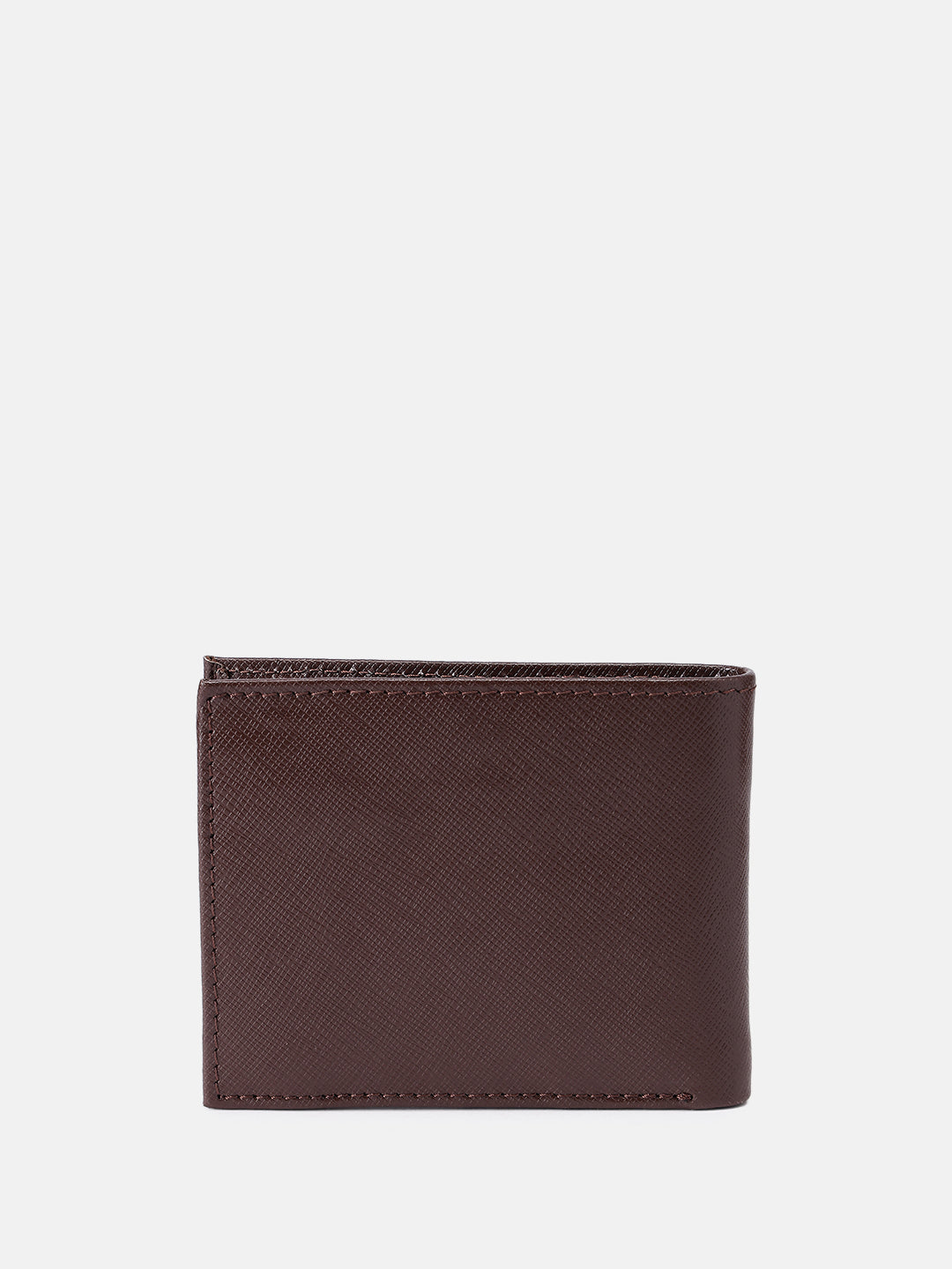 Premium Genuine Leather Bi-Fold Wallet with Flip ID Window & Coin Pocket