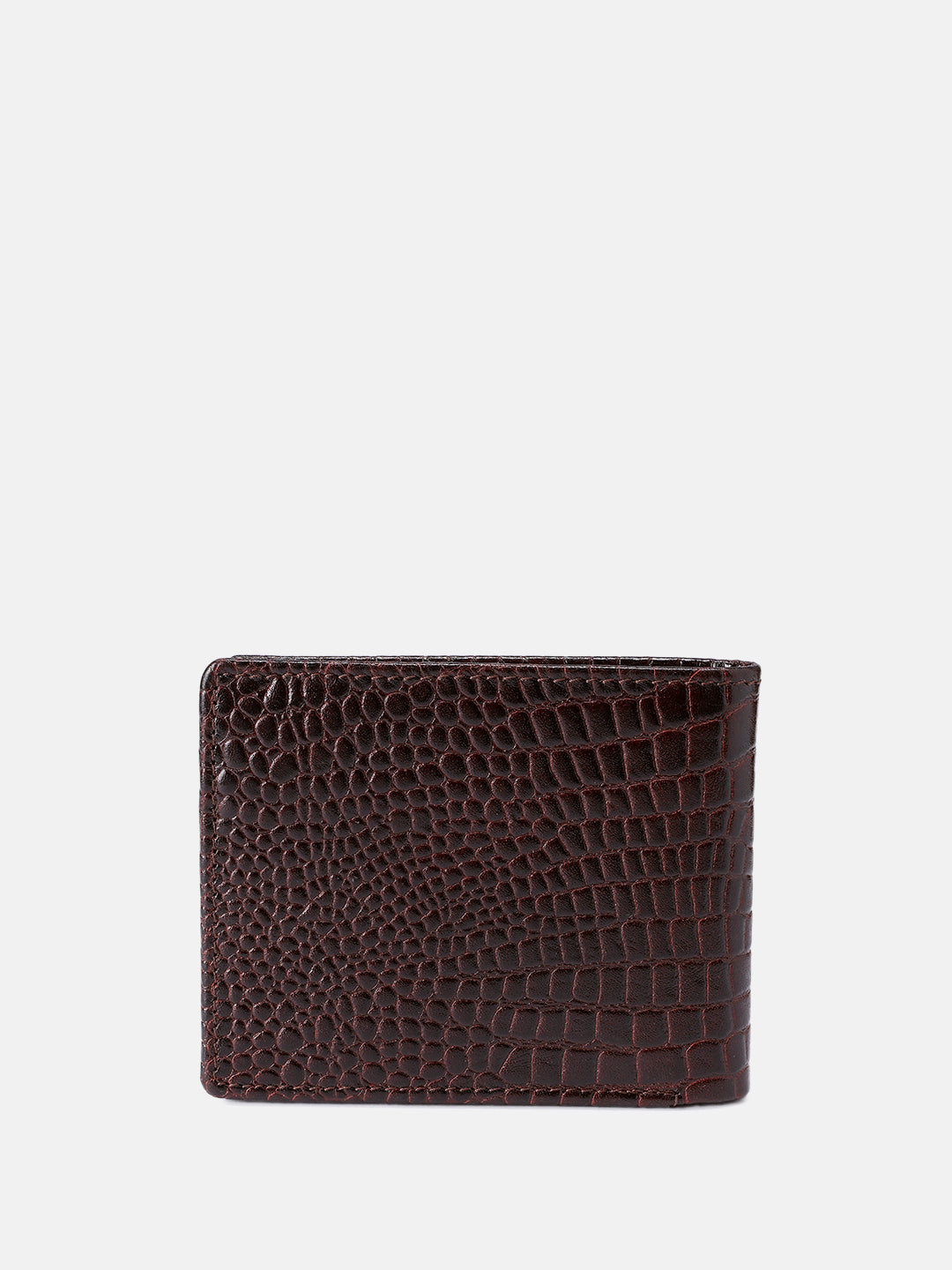 Premium Genuine Leather Crocodile Embossed Bi-Fold Wallet for Men | Multiple Card Slots