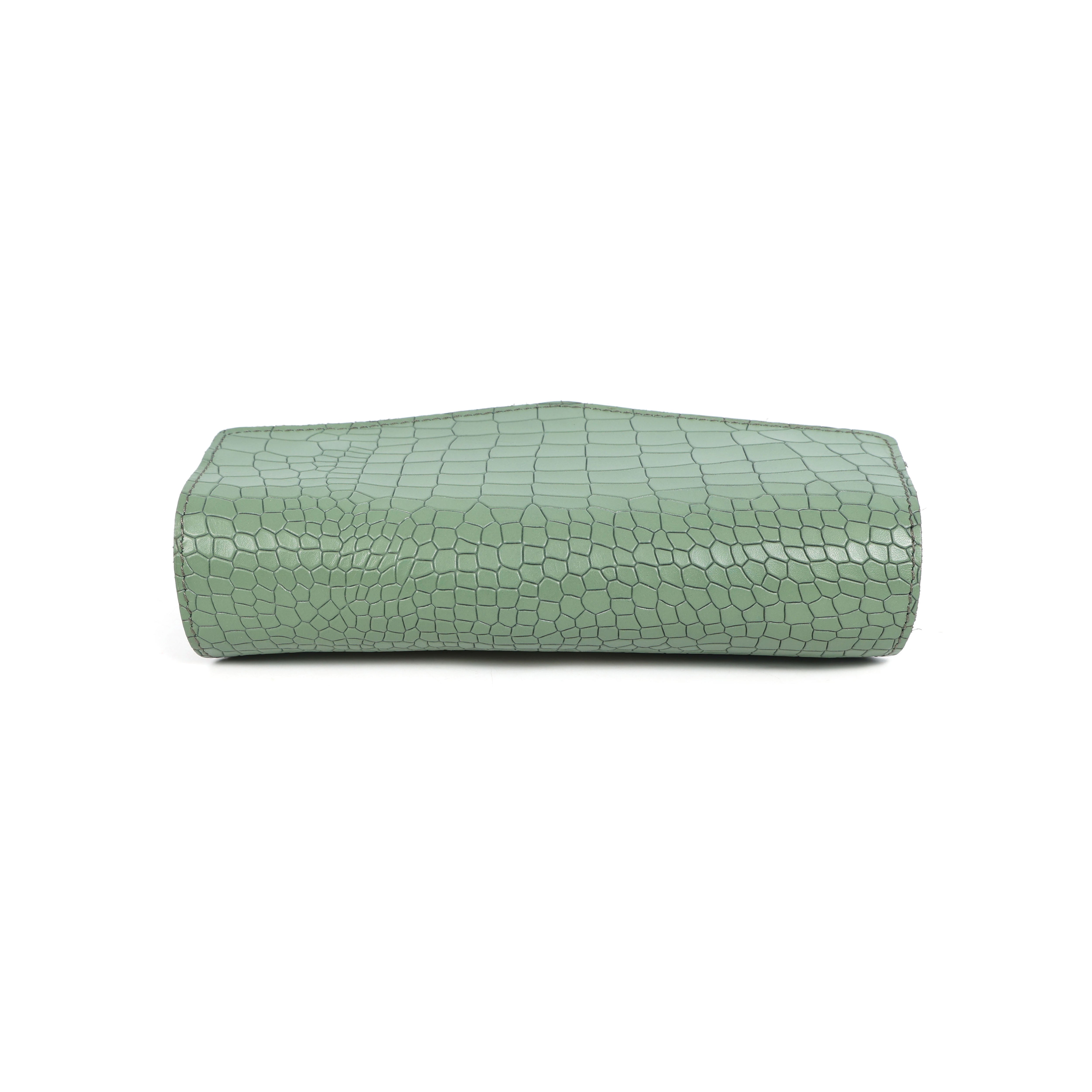 Premium Textured Leather Flap Sling Bag with Adjustable Strap & Inner Zip Pocket